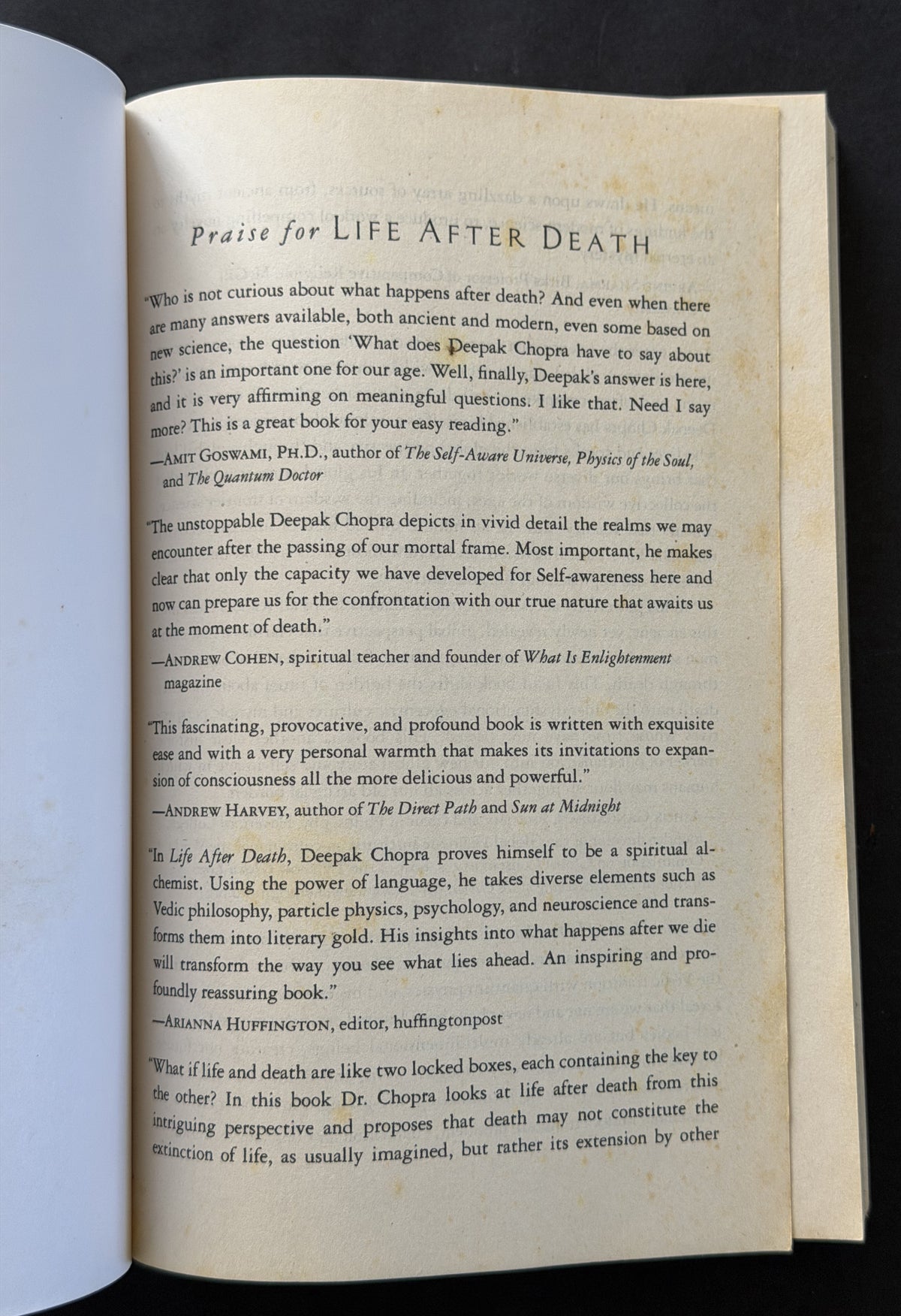 Life After Death by Deepak Chopra