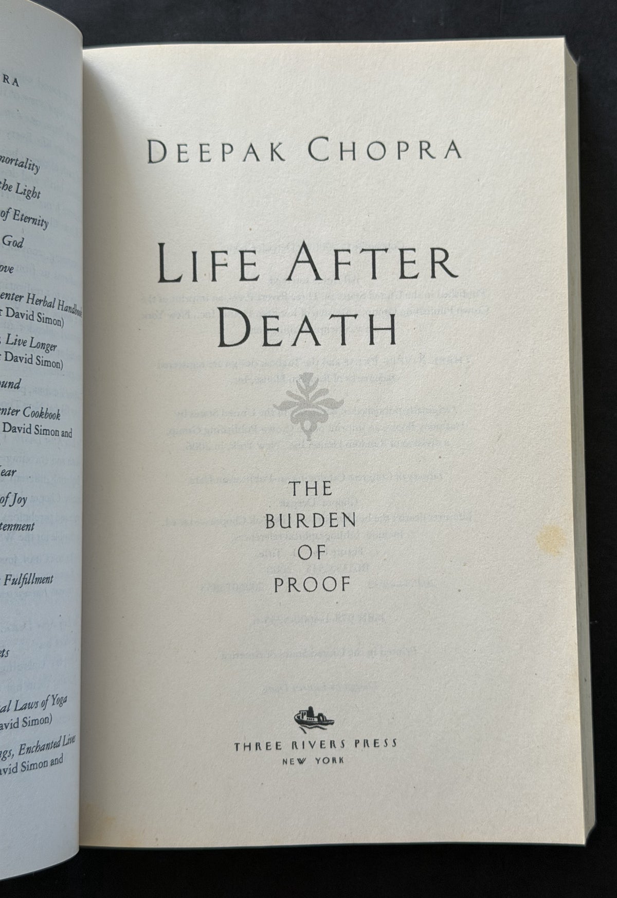 Life After Death by Deepak Chopra