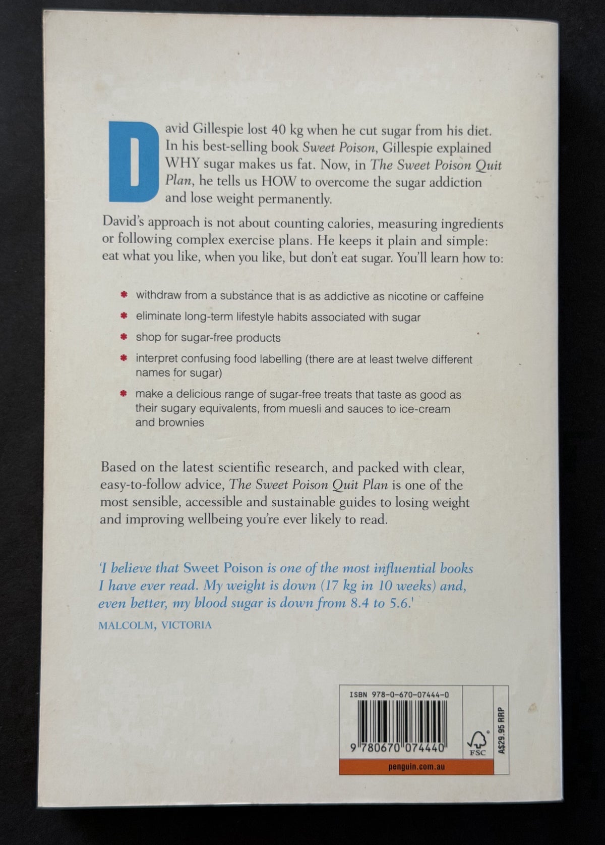 The sweet poison quit plan by David Gillespie
