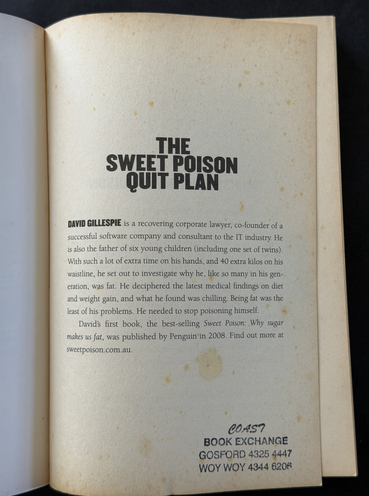 The sweet poison quit plan by David Gillespie