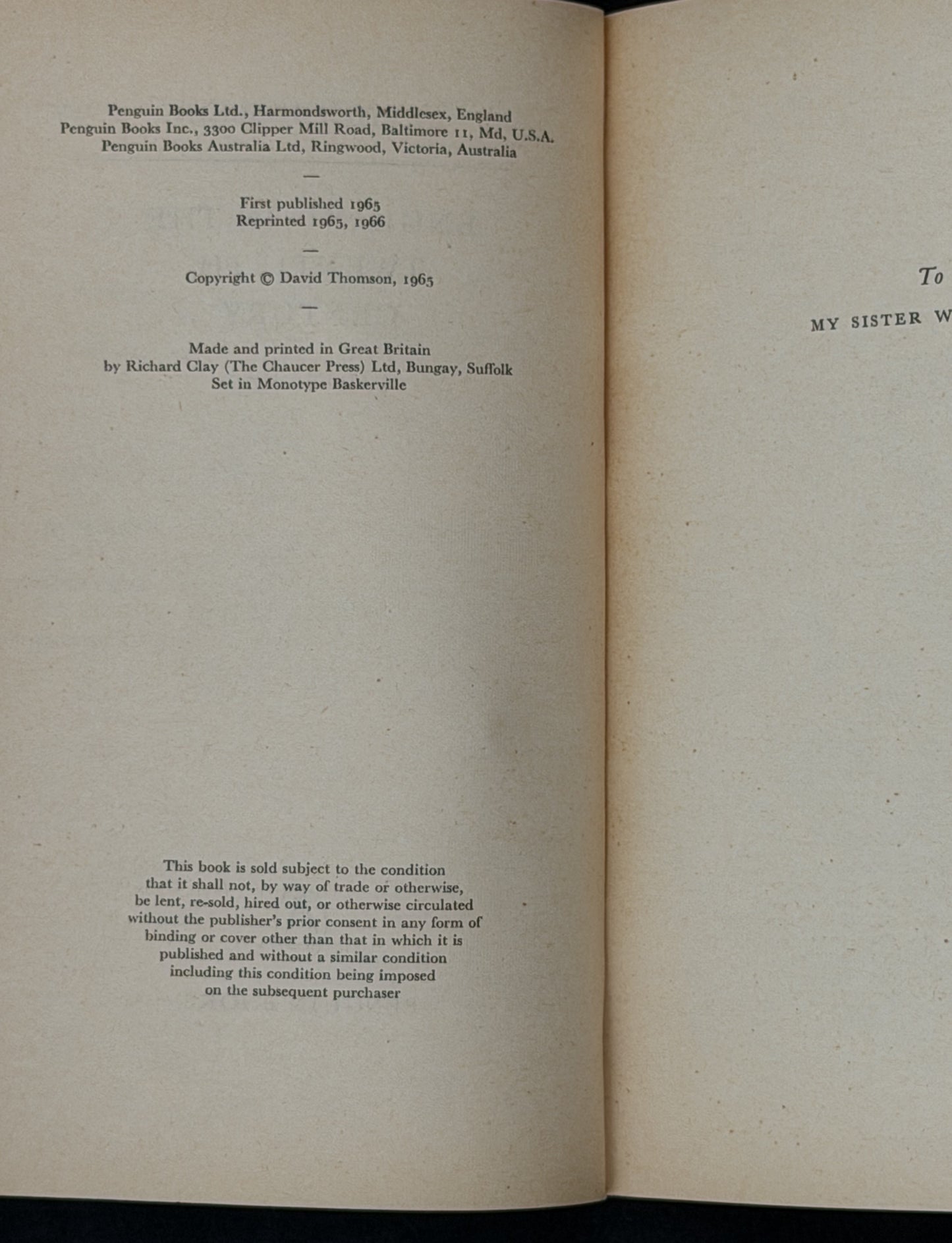 England in the Twentieth Century by David Thomson