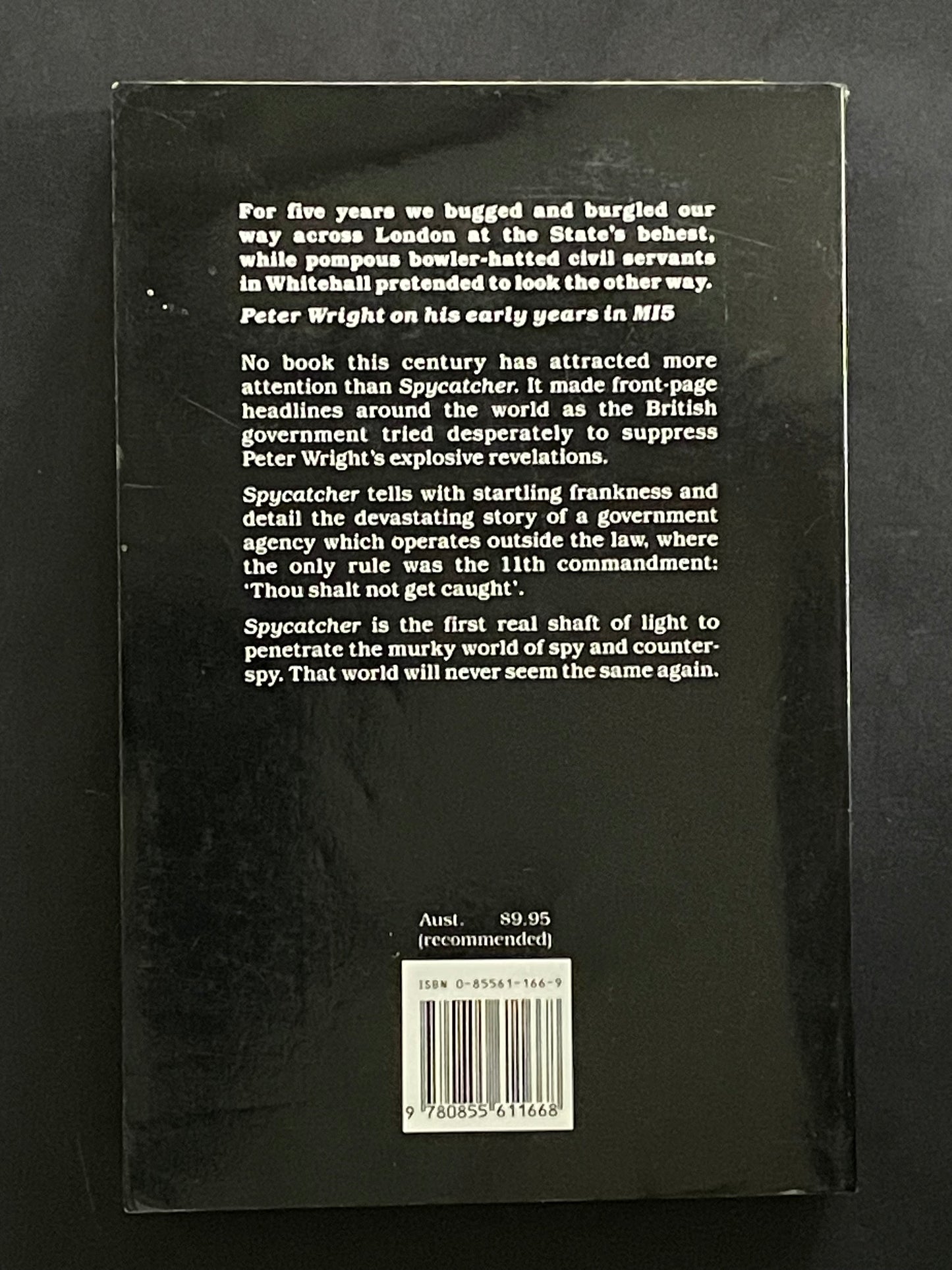 Spycatcher by Peter Wright, Paul Greengrass