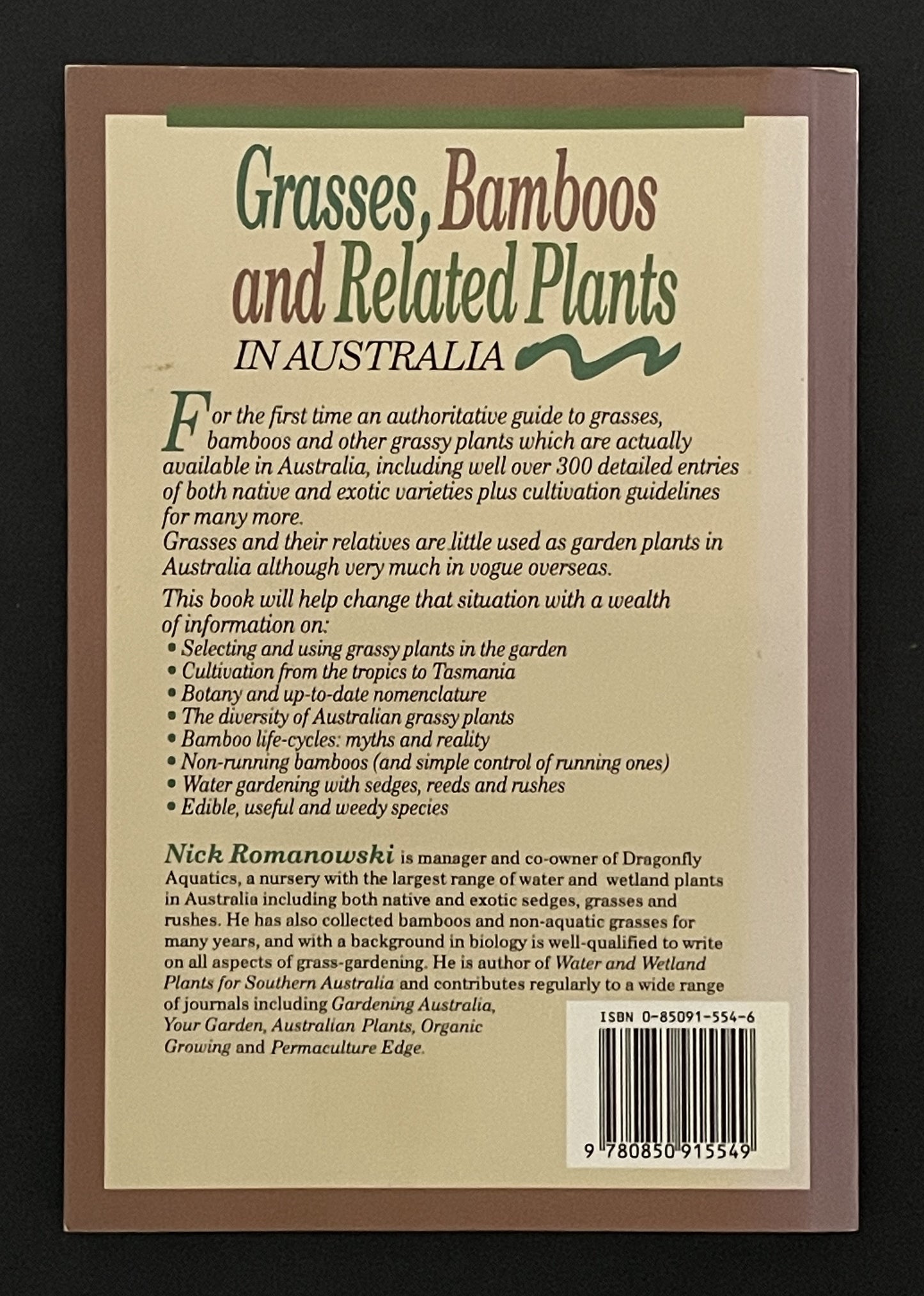 Grasses, Bamboos and Related Plants in Australia by Nick Romanowski