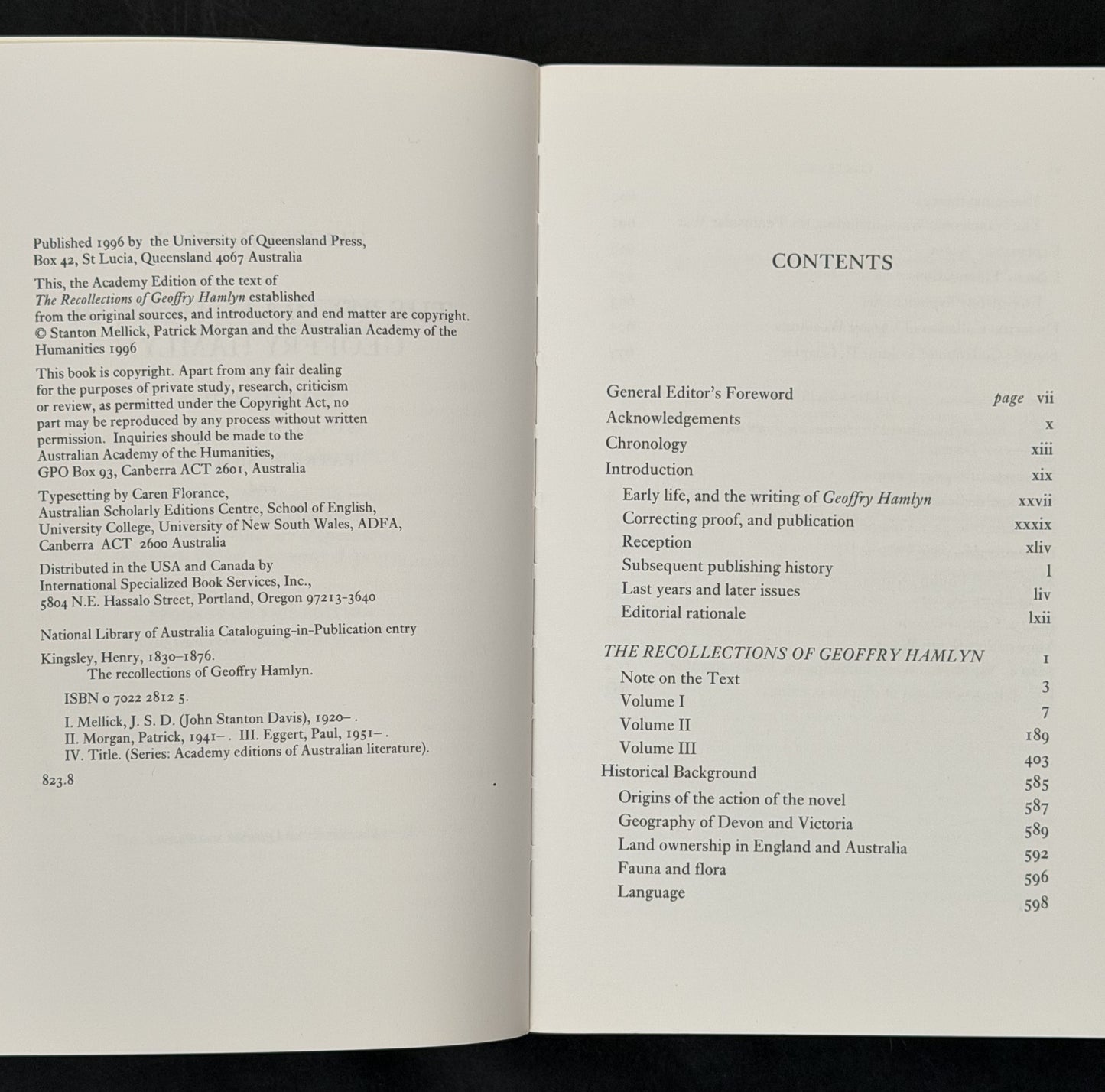 The Recollections of Geoffry Hamlyn by Henry Kingsley