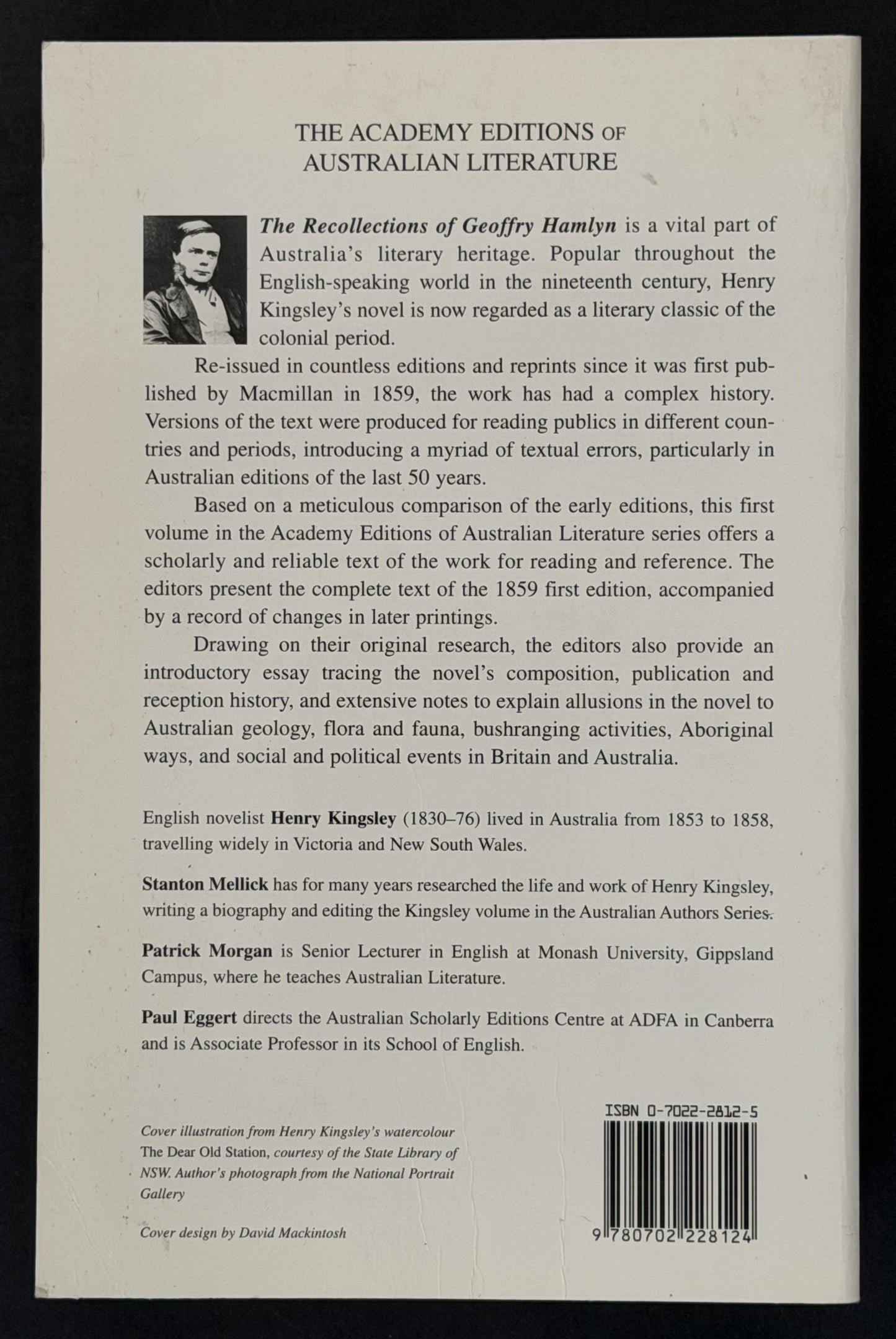 The Recollections of Geoffry Hamlyn by Henry Kingsley