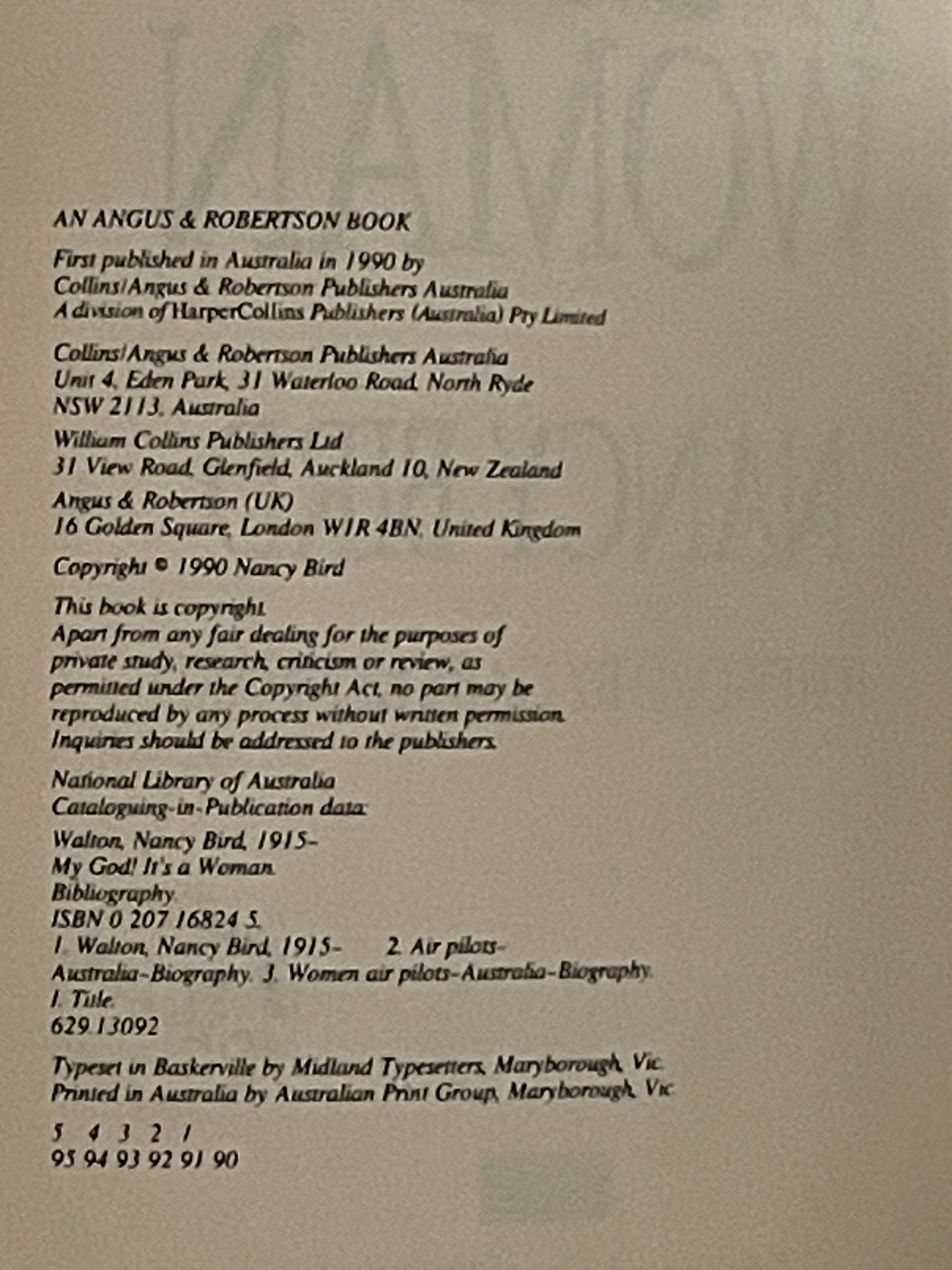 My God! It's a Woman by Nancy Bird