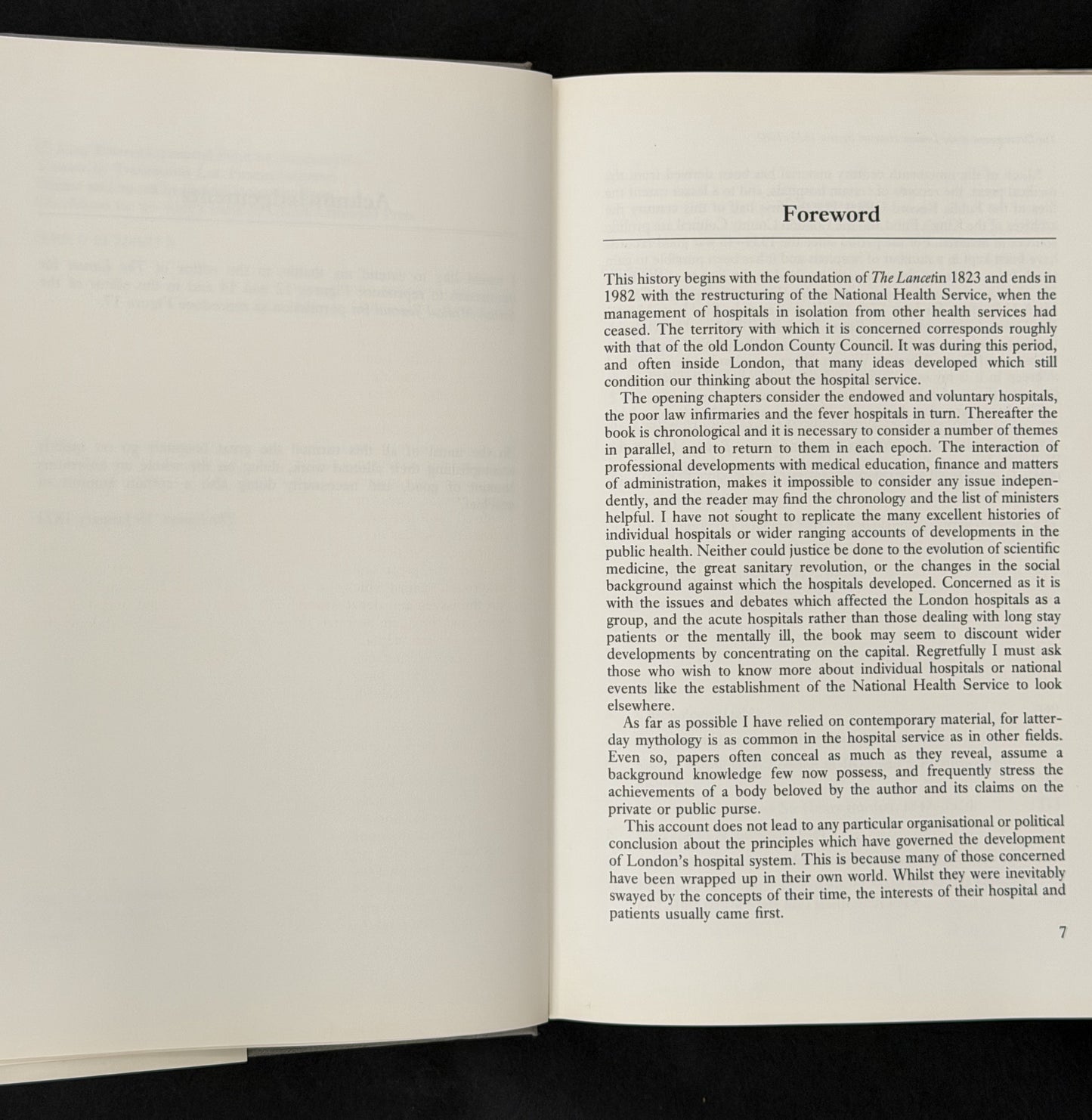 The Development of the London Hospital System, 1823-1982 by Geoffrey Rivett