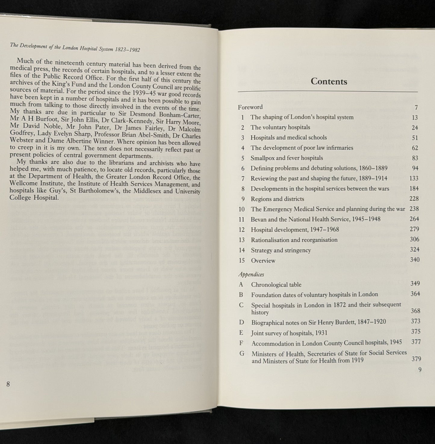 The Development of the London Hospital System, 1823-1982 by Geoffrey Rivett