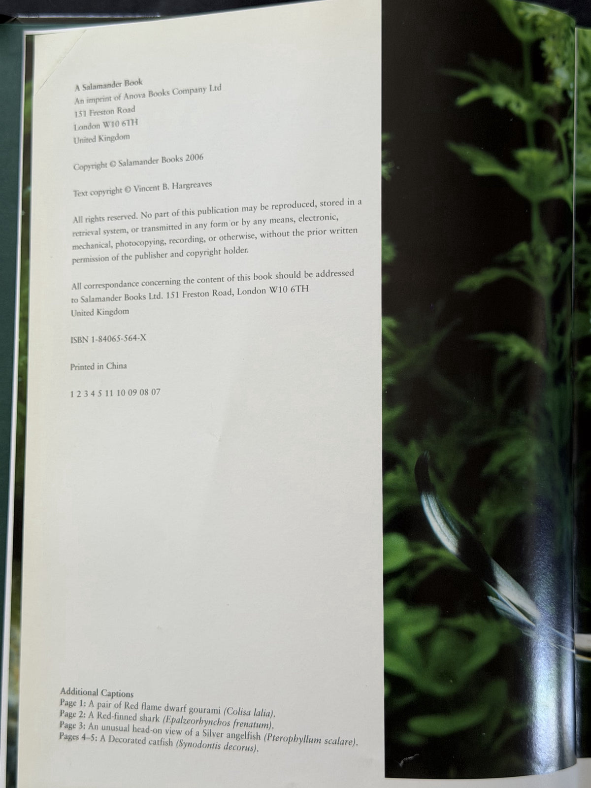 The Complete Book of the Freshwater Aquarium by Vincent B. Hargreaves