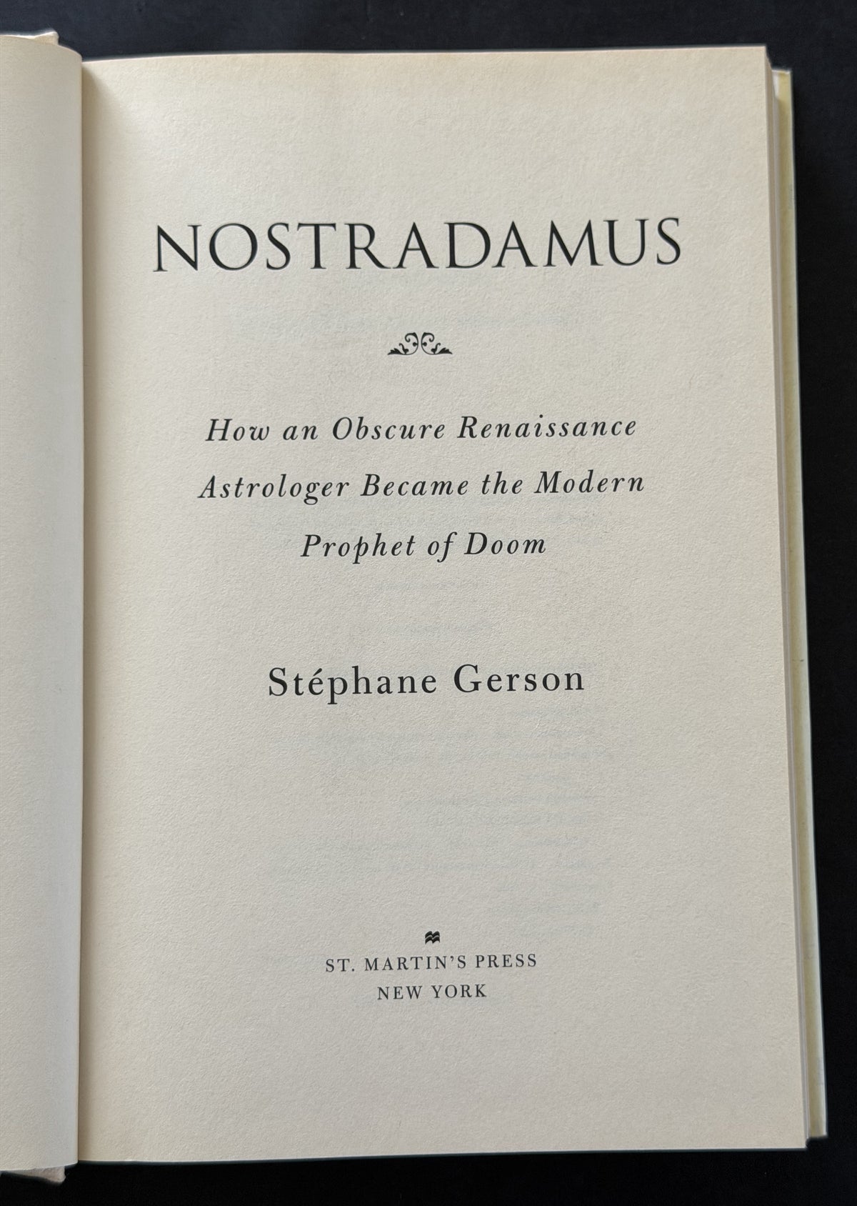 Nostradamus by Stéphane Gerson