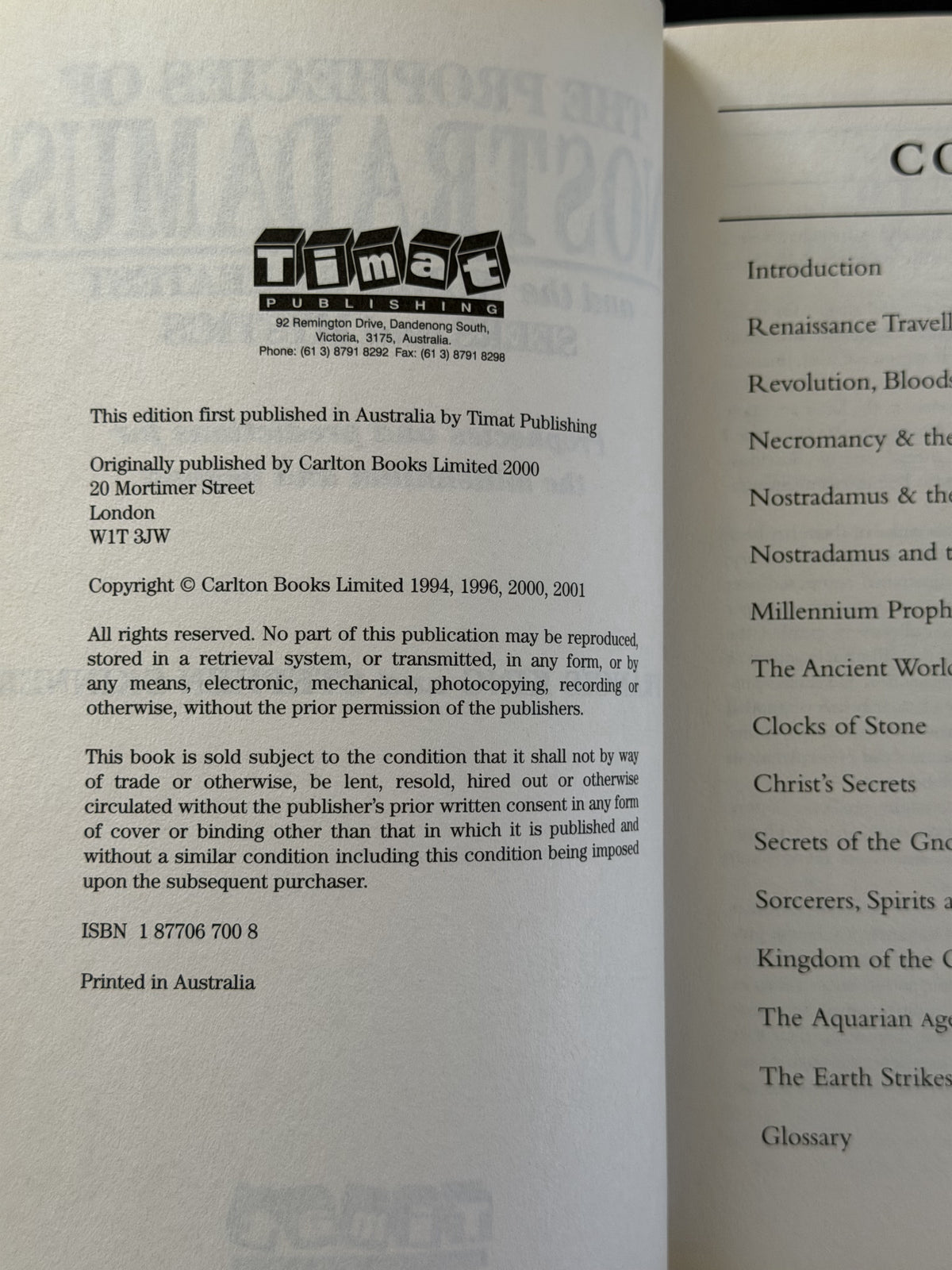 The Prophecies of Nostradamus and the World's Greatest Seers and Mystics by Francis King and Stephen Skinner