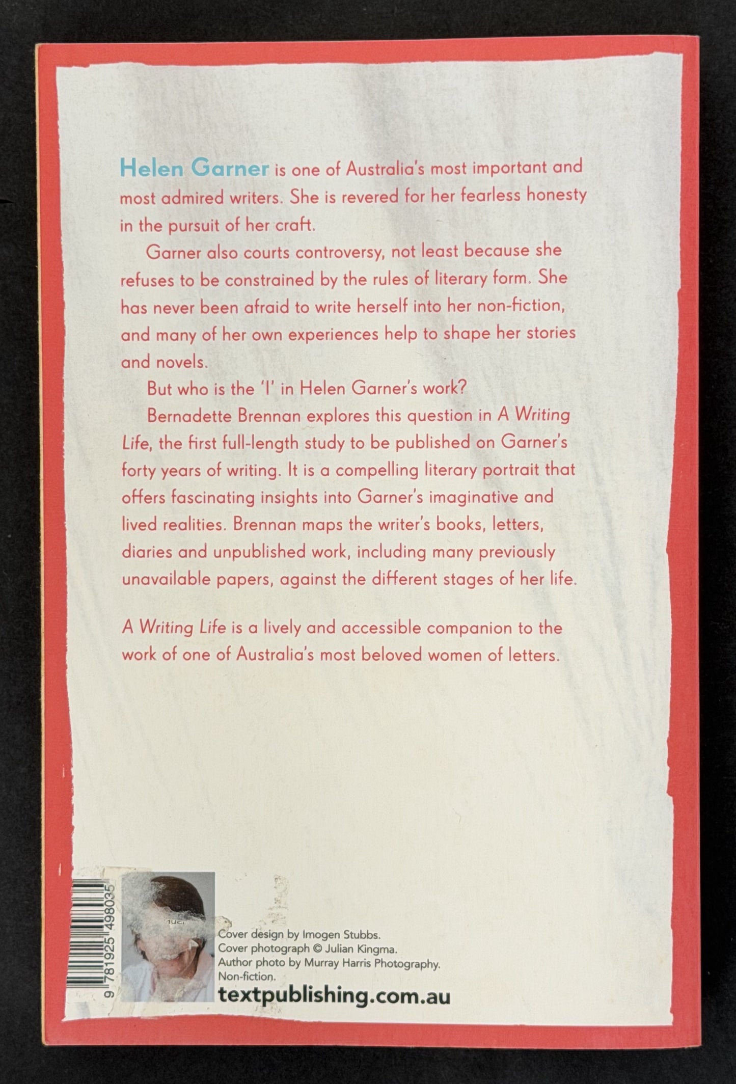 Writing Life by Bernadette Brennan