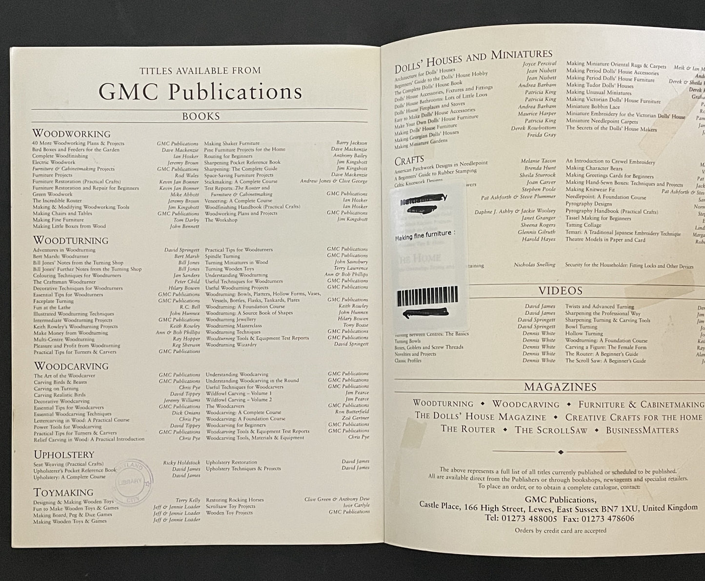 Making Fine Furniture by Tom Darby