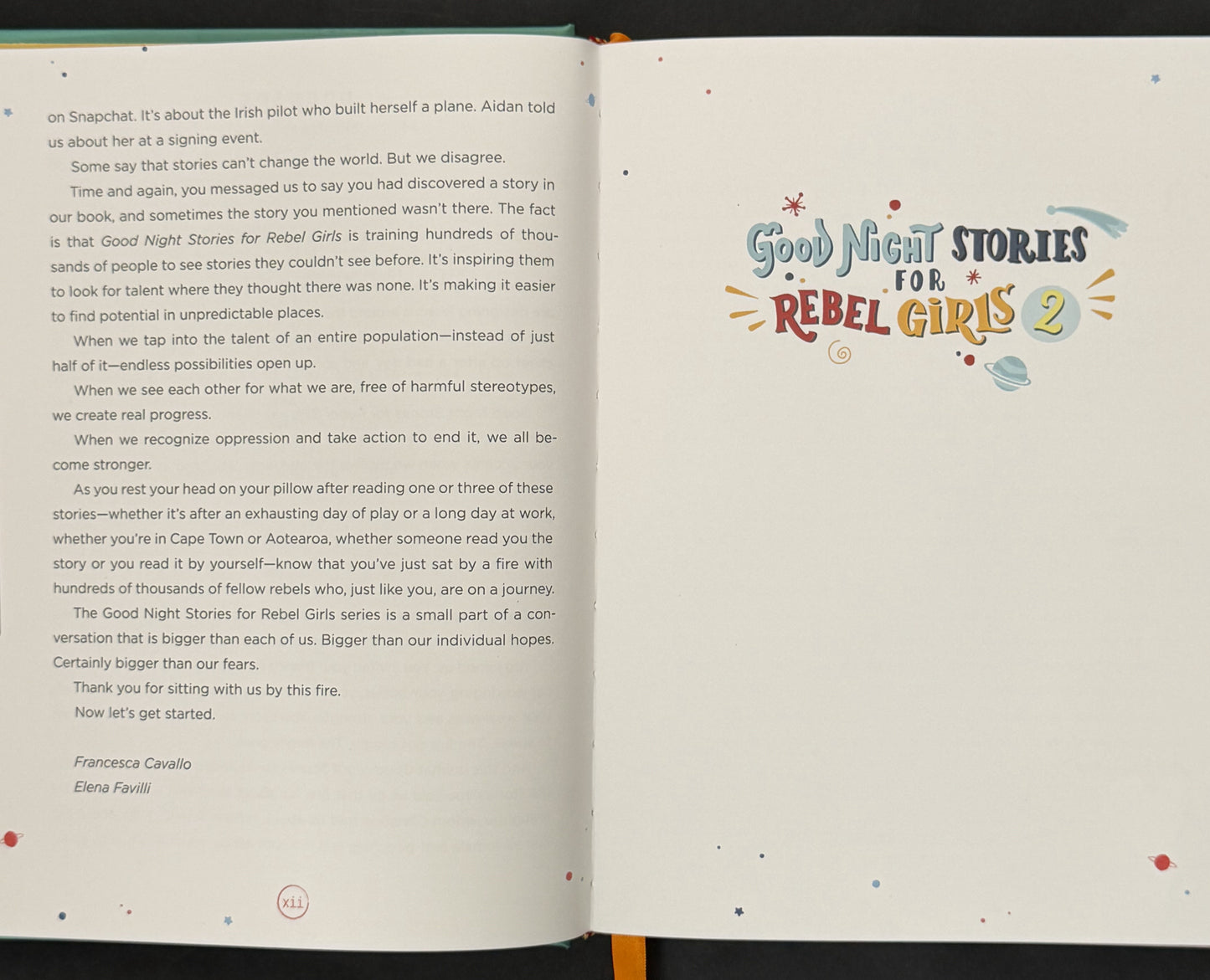Good Night Stories for Rebel Girls 2 by Elena Favilli, Francesca Cavallo