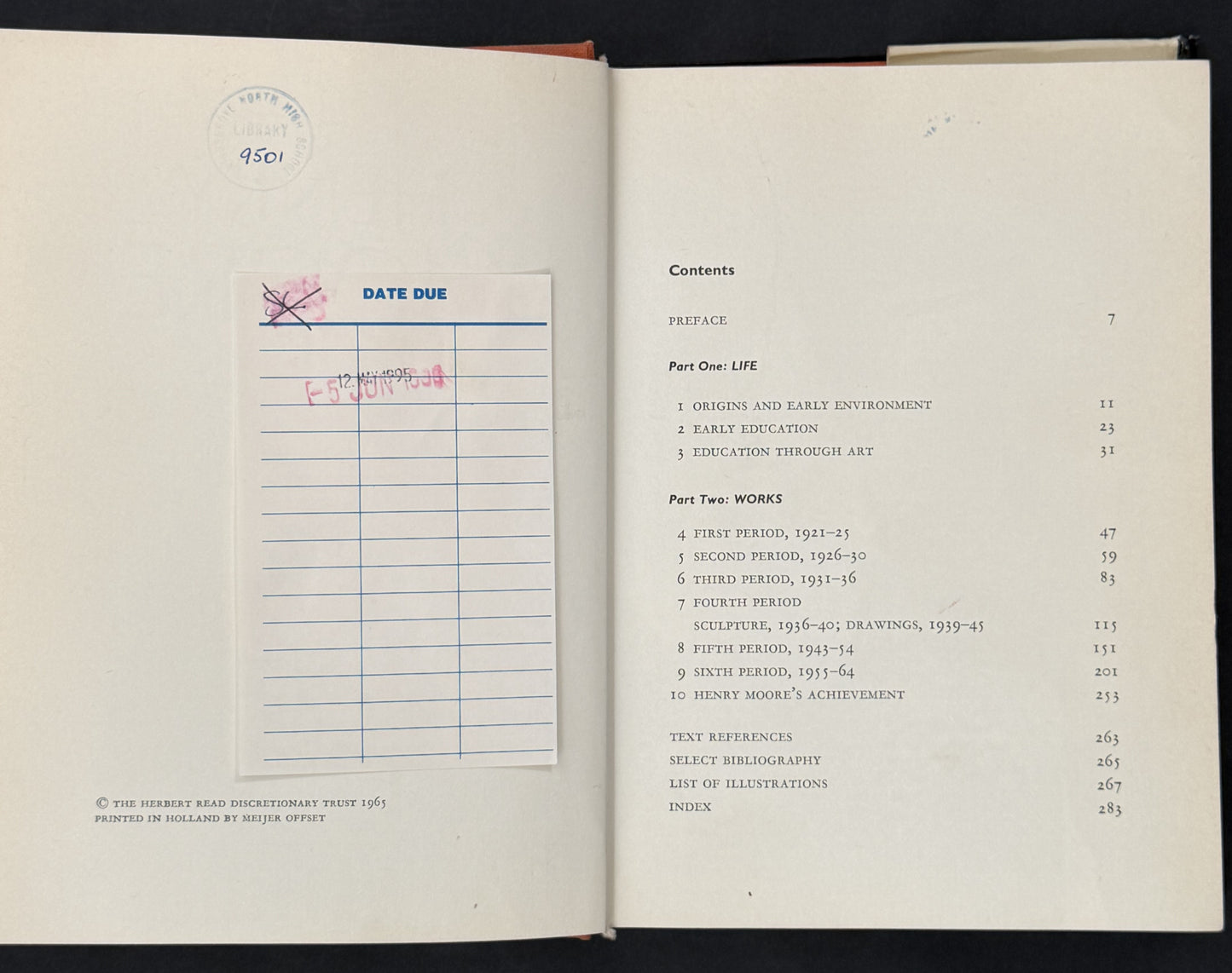Henry Moore: A Study of his Life and Work by Herbert Read