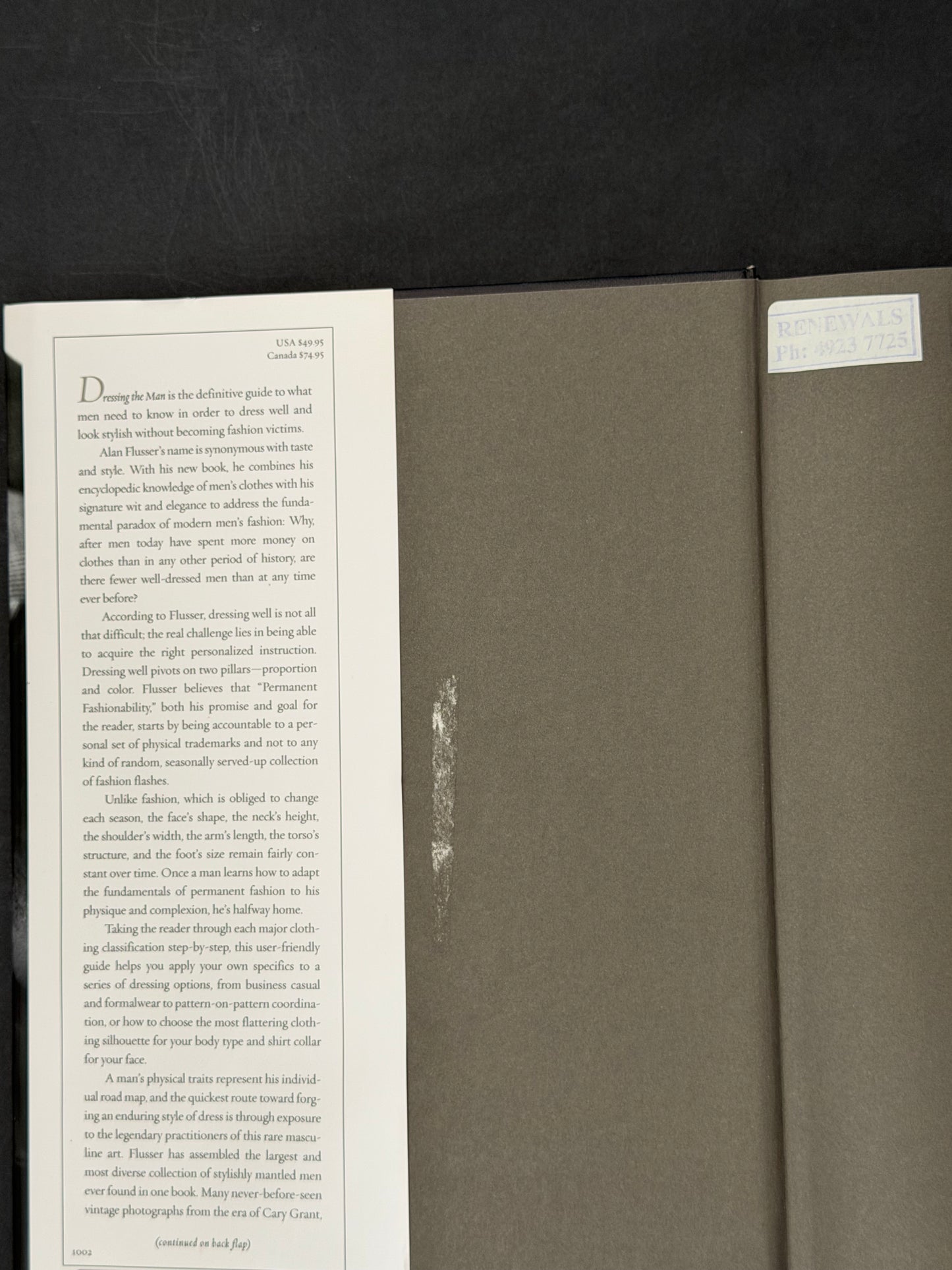 Dressing the Man by Alan Flusser
