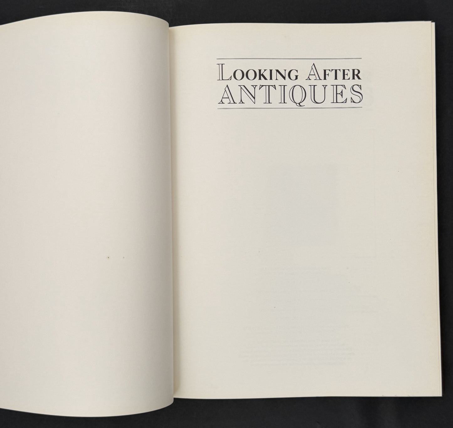 Looking After Antiques by Anna Plowden, Frances Halahan
