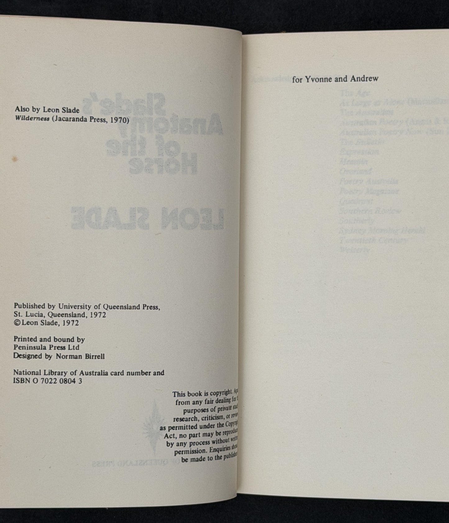 Slade's Anatomy of the Horse by Leon Slade