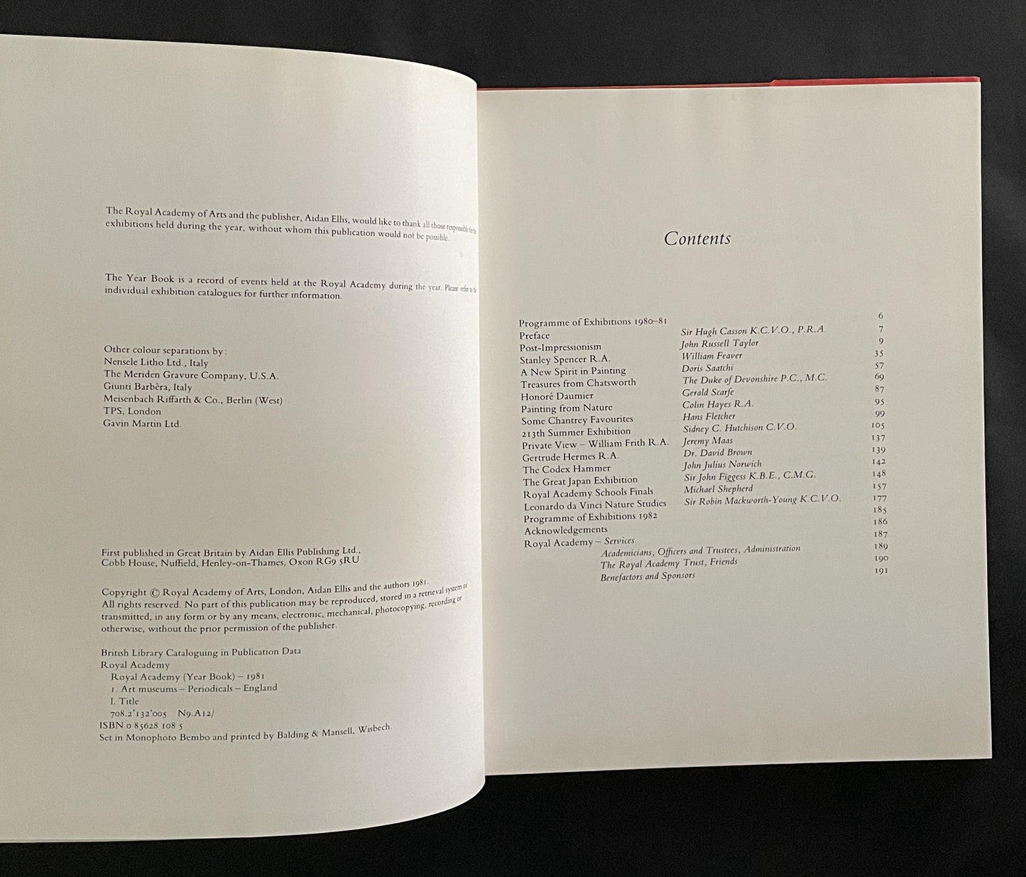 Royal Academy of Arts Year Book by Royal Academy of Arts (Great Britain)