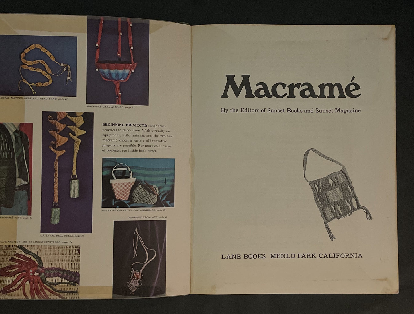 Macrame [creative Knot-tying, Techniques and Projects] by Sunset Books