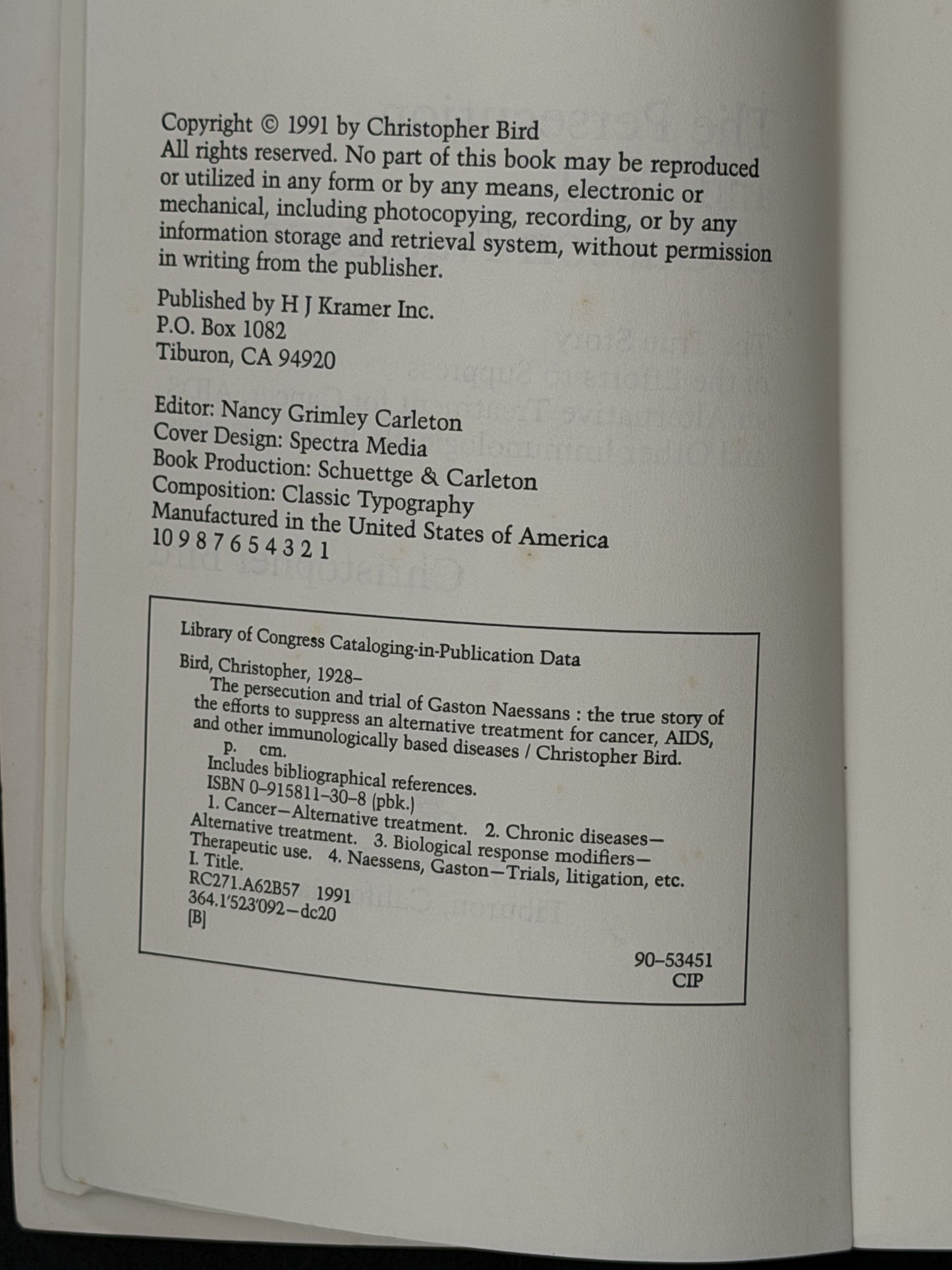 The Persecution and Trial of Gaston Naessens by Christopher Bird