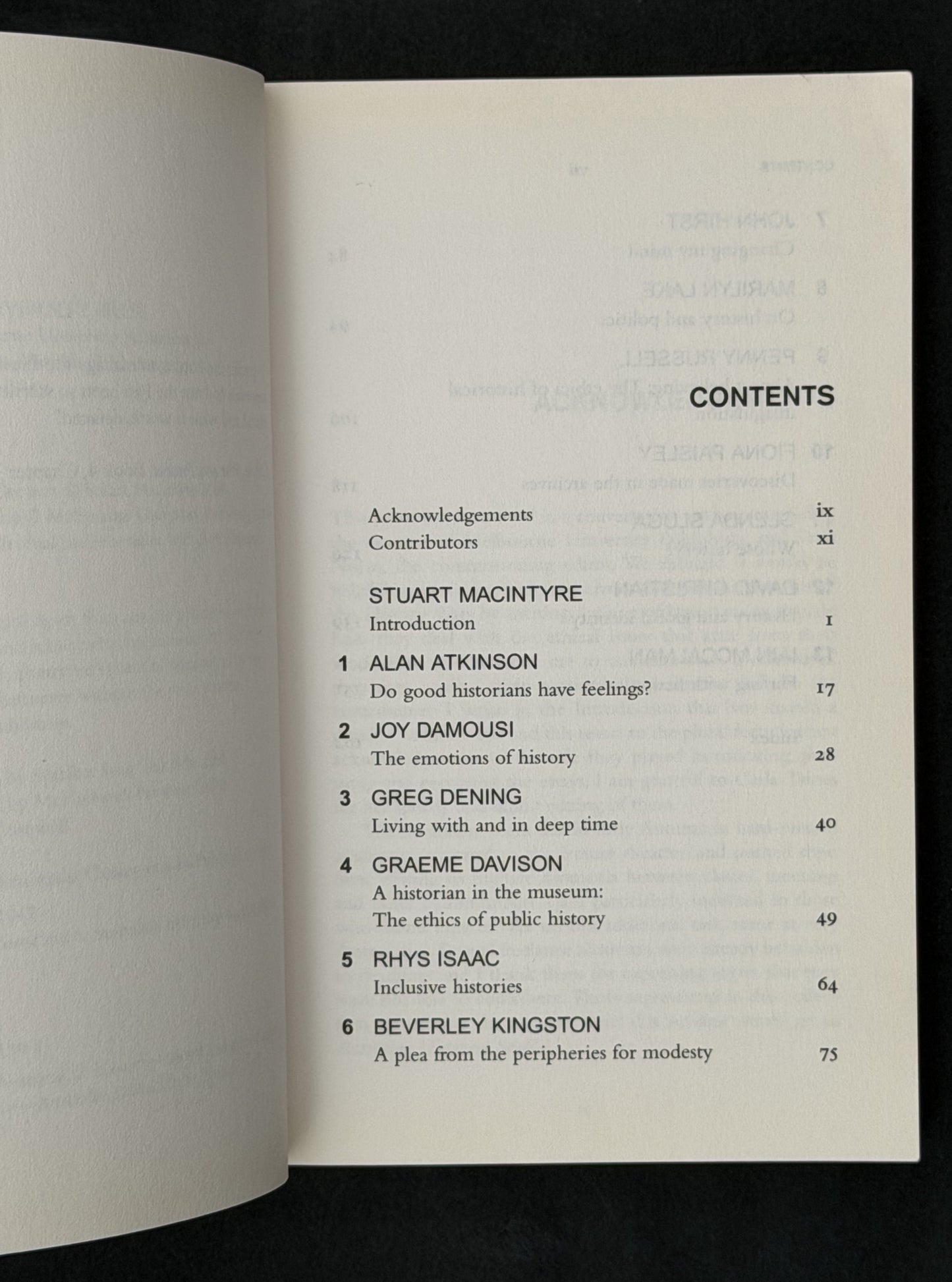 The Historian's Conscience by Stuart Macintyre