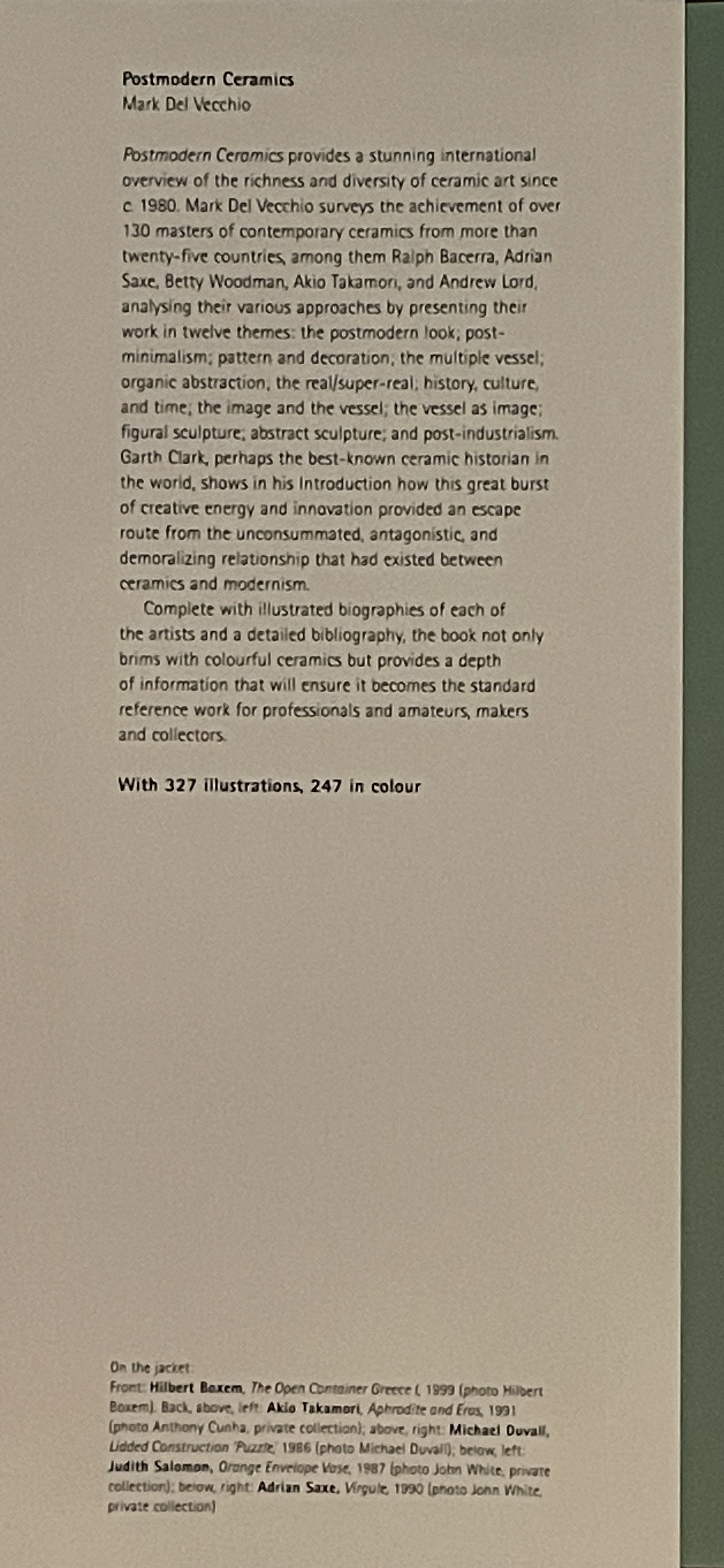 Postmodern Ceramics by Mark Del Vecchio