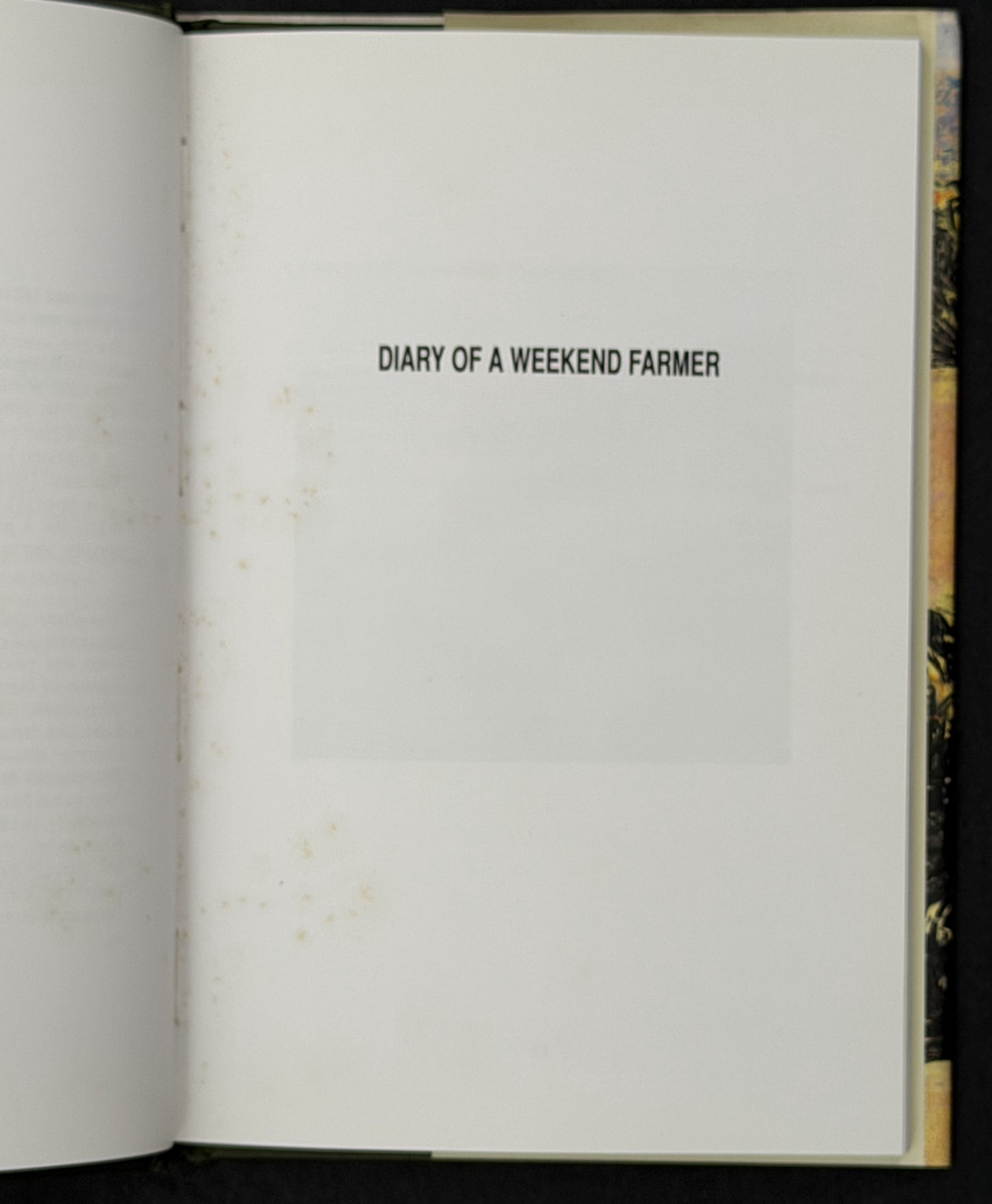 Diary of a Weekend Farmer by Elizabeth Jolley