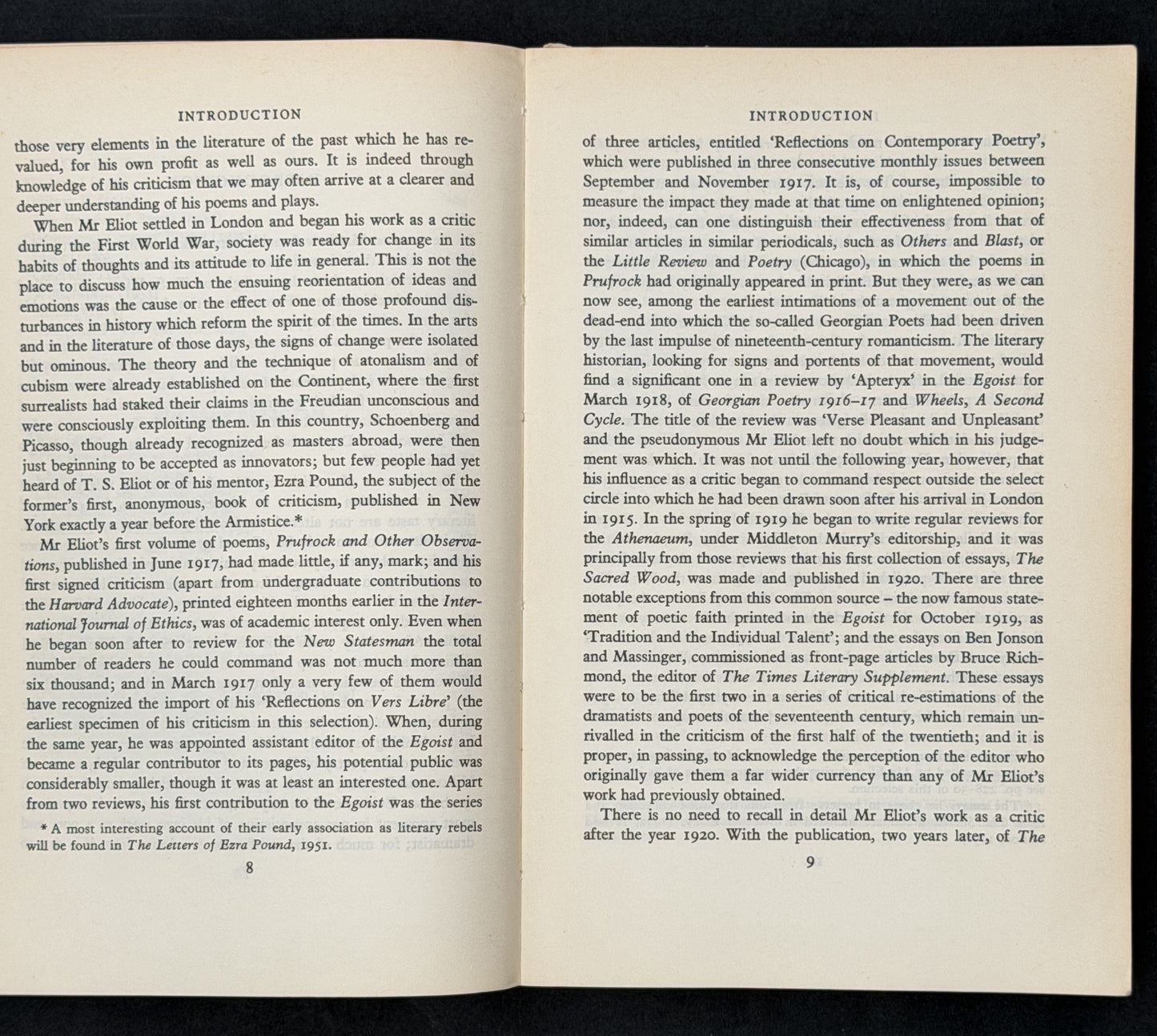Selected Prose by T.S. Eliot