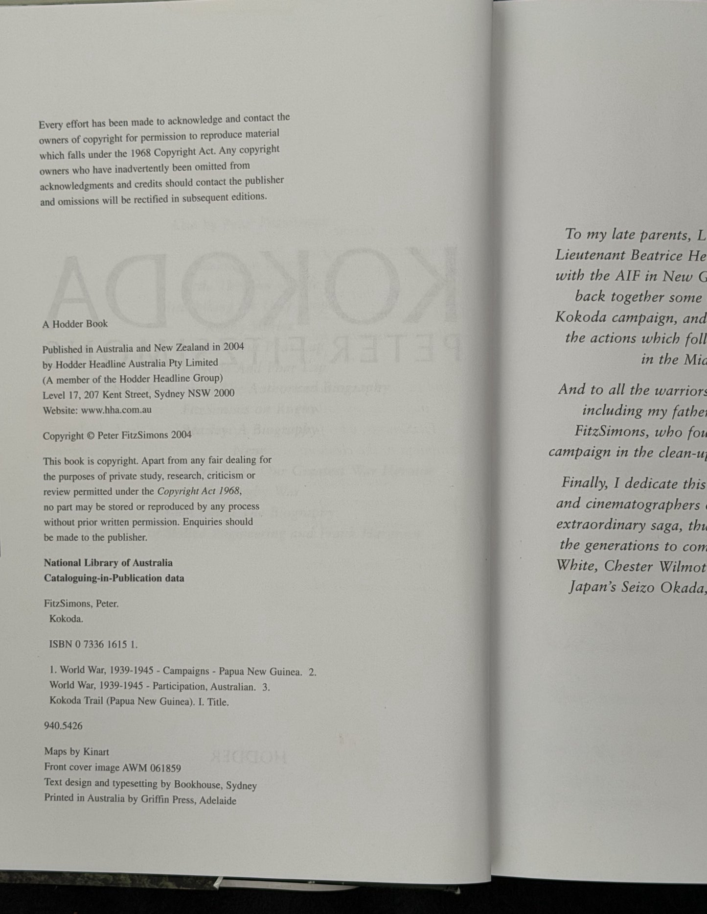 Kokoda by Peter FitzSimons