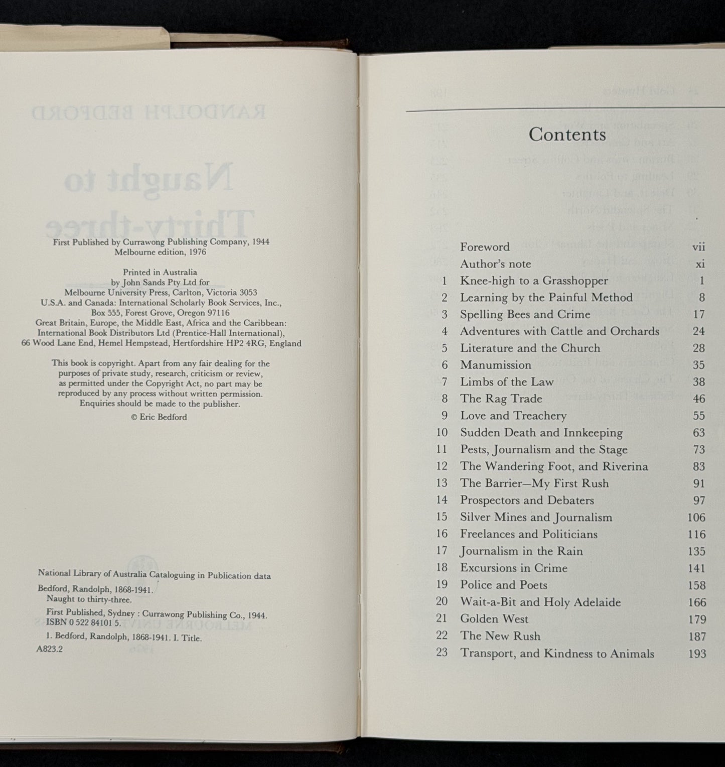 Naught to Thirty-three by Randolph Bedford