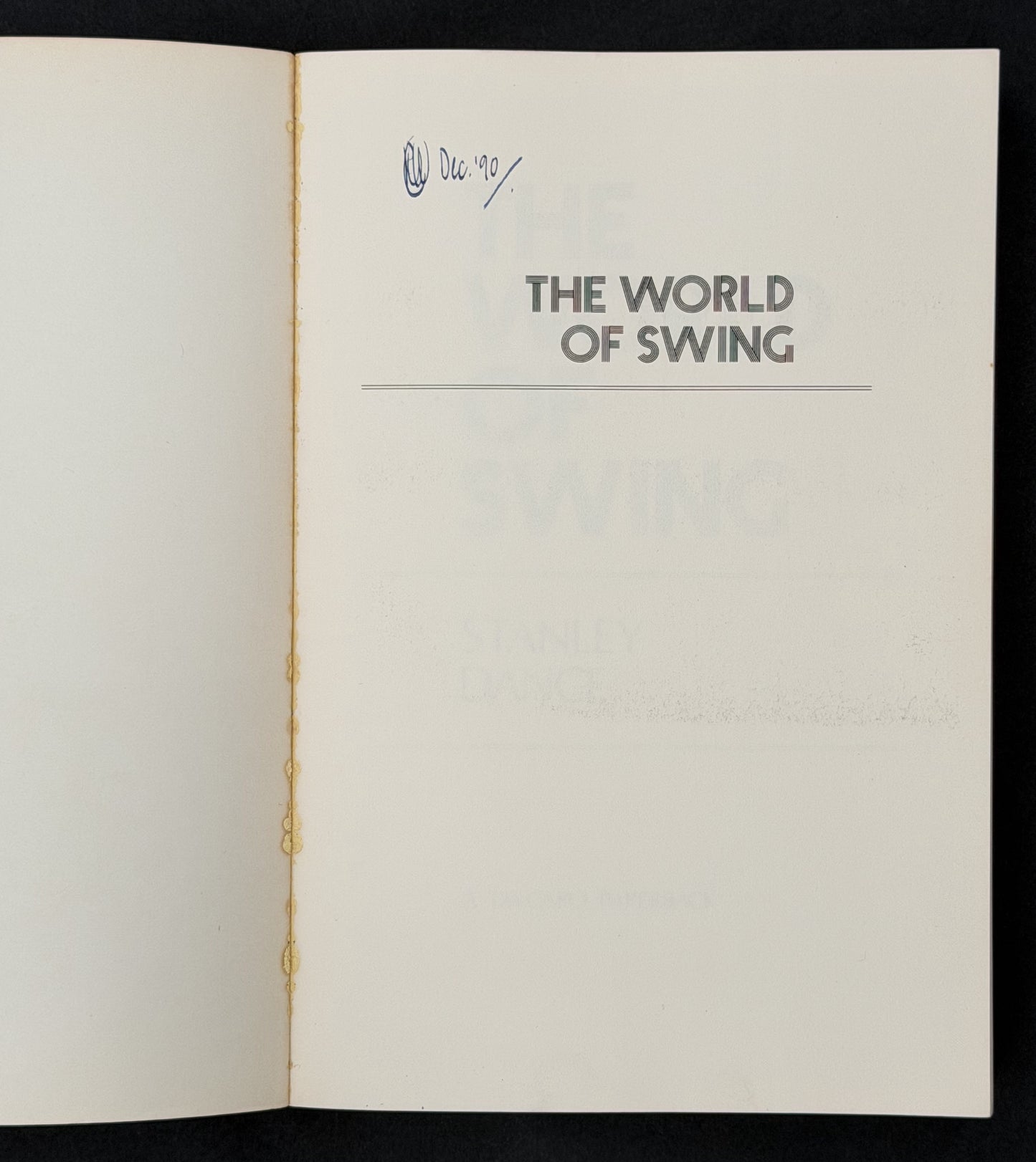The World of Swing by Stanley Dance