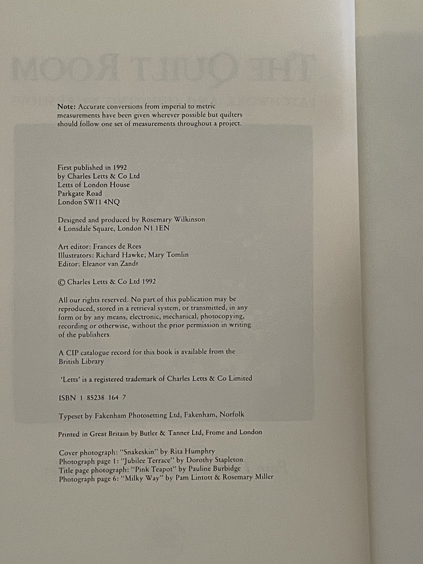 The Quilt Room by Pam Lintott