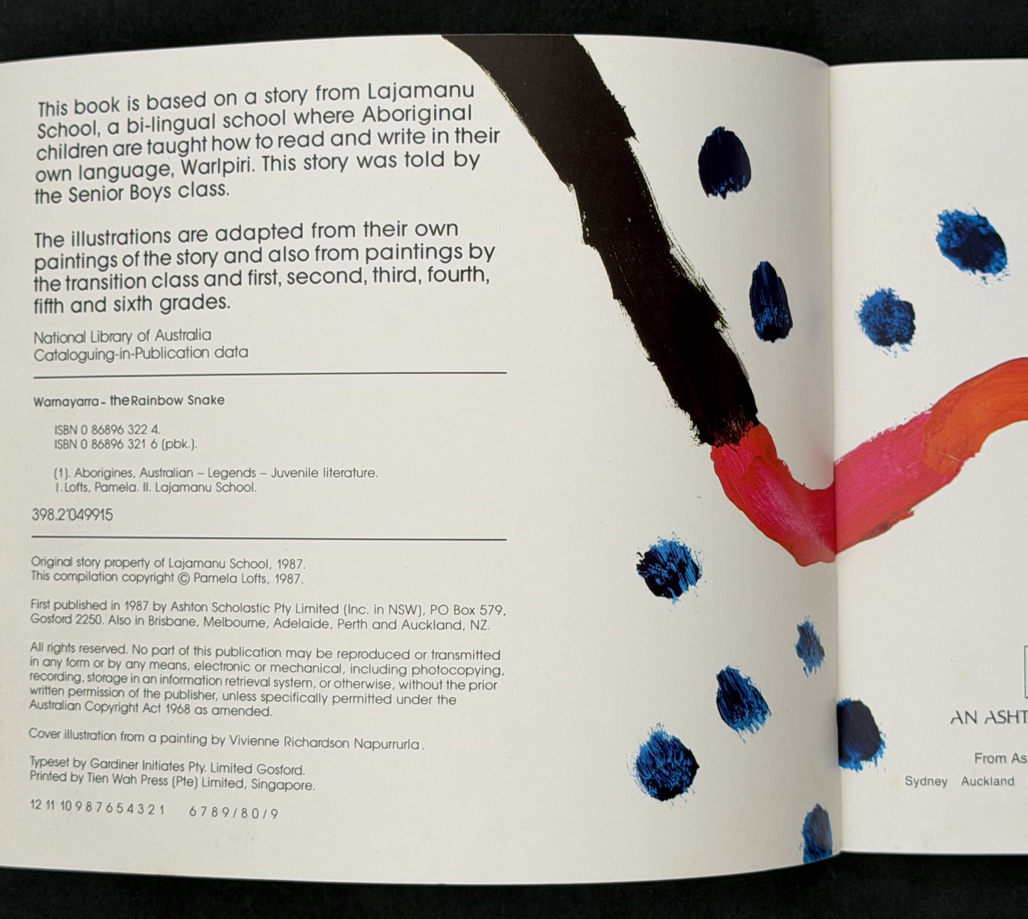 Warnayarra, the Rainbow Snake by Pamela Lofts