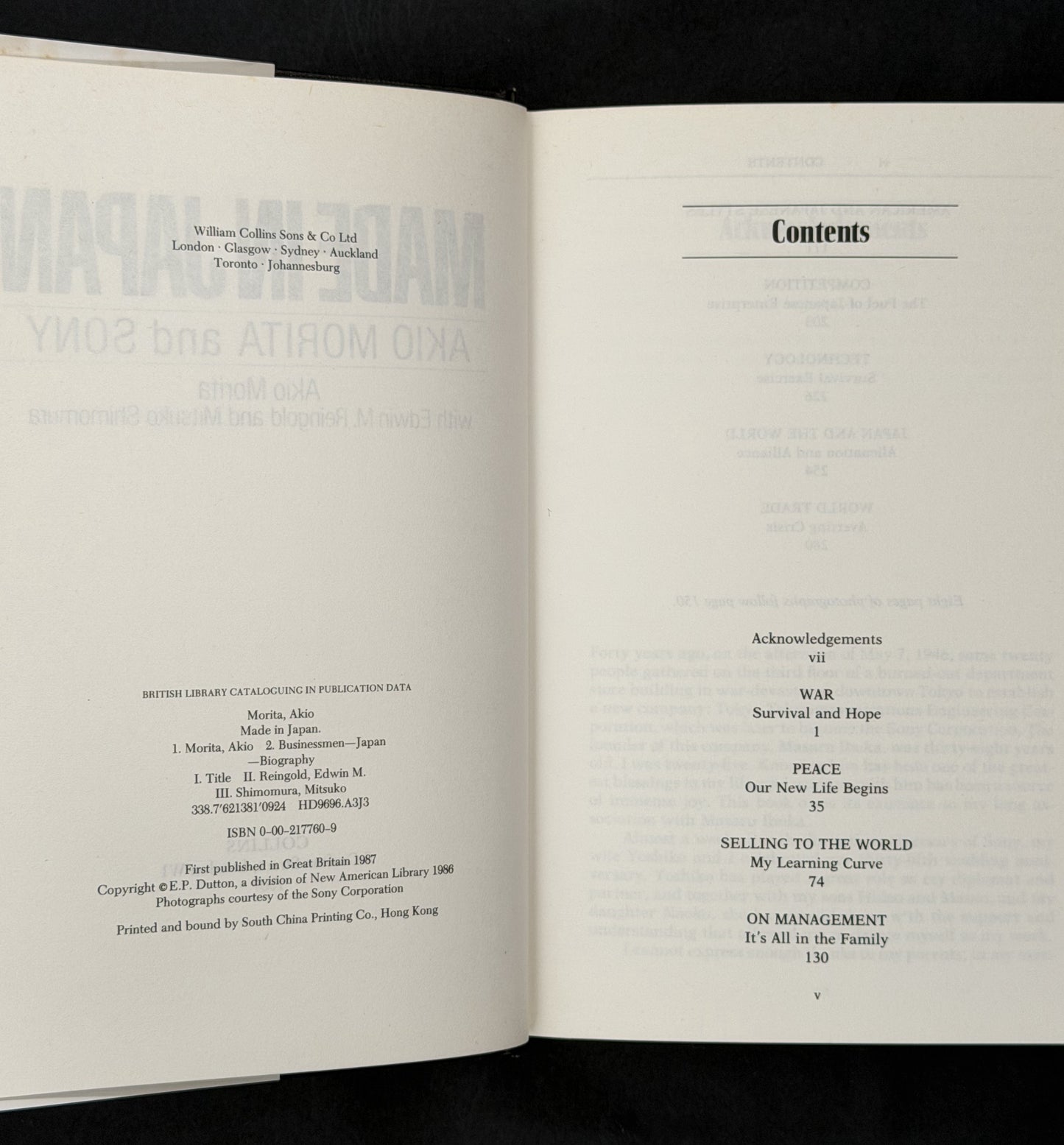 Made in Japan by Akio Morita, Edwin M. Reingold, Mitsuko Shimomura