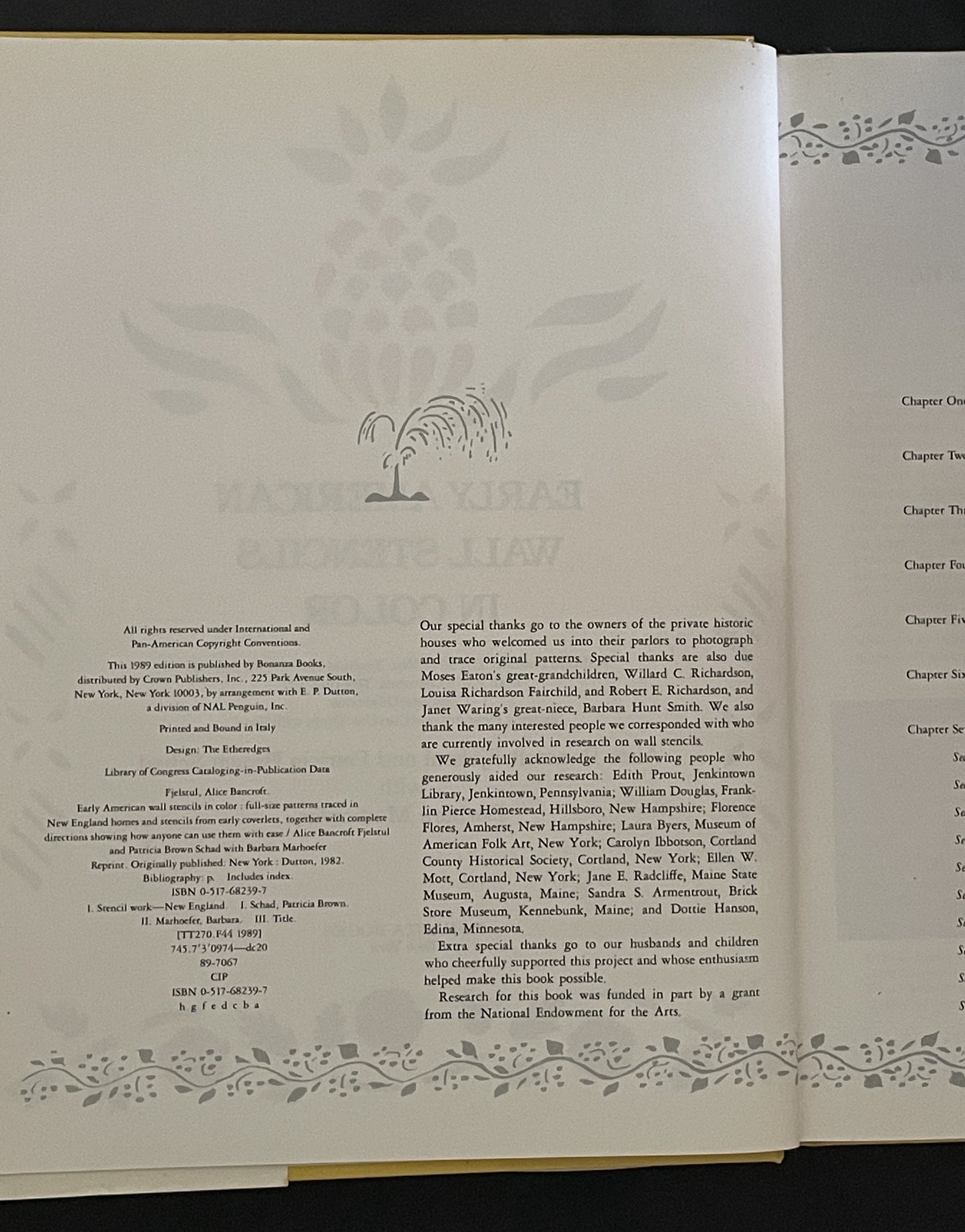 Early American Wall Stencils in Color by Alice Bancroft Fjelstul