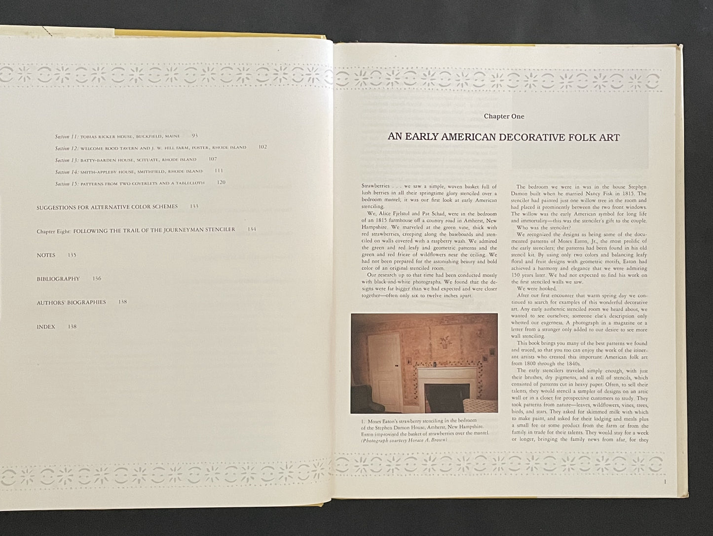 Early American Wall Stencils in Color by Alice Bancroft Fjelstul