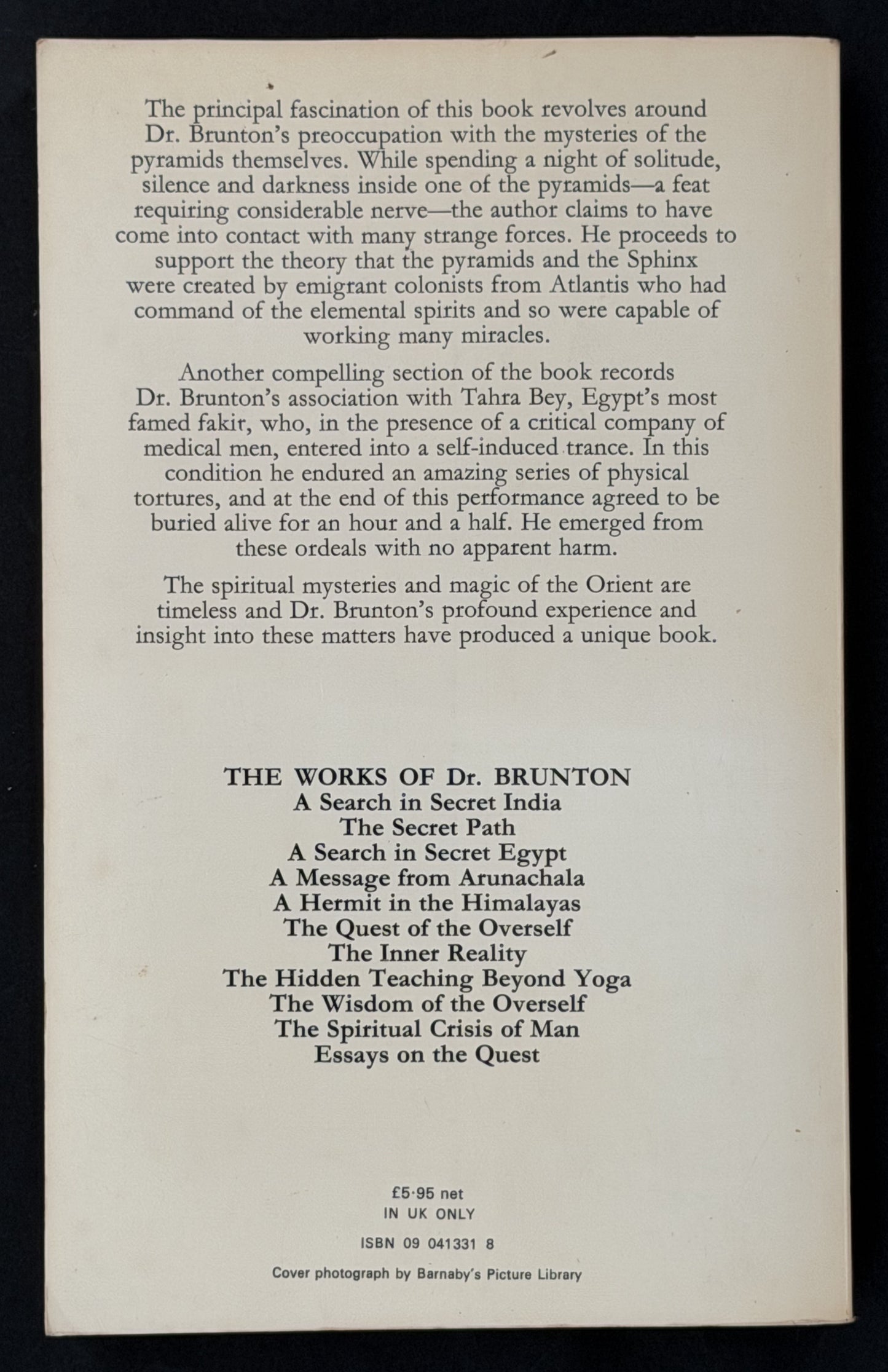 A Search in Secret Egypt by Dr Paul Brunton
