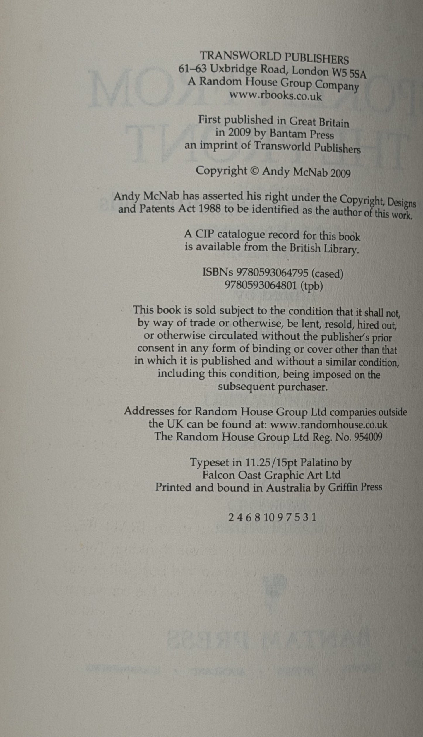 Spoken from the Front by Andy McNab