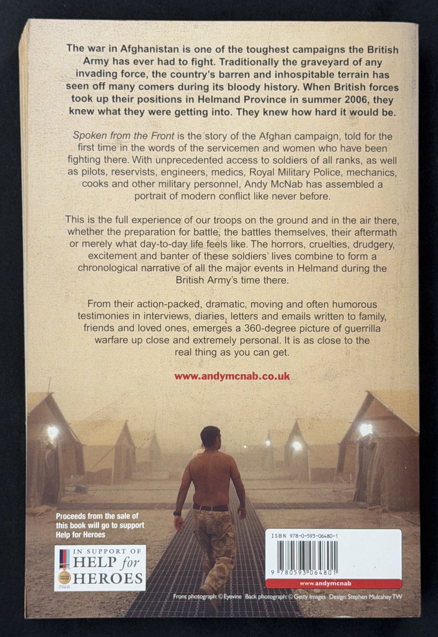 Spoken from the Front by Andy McNab