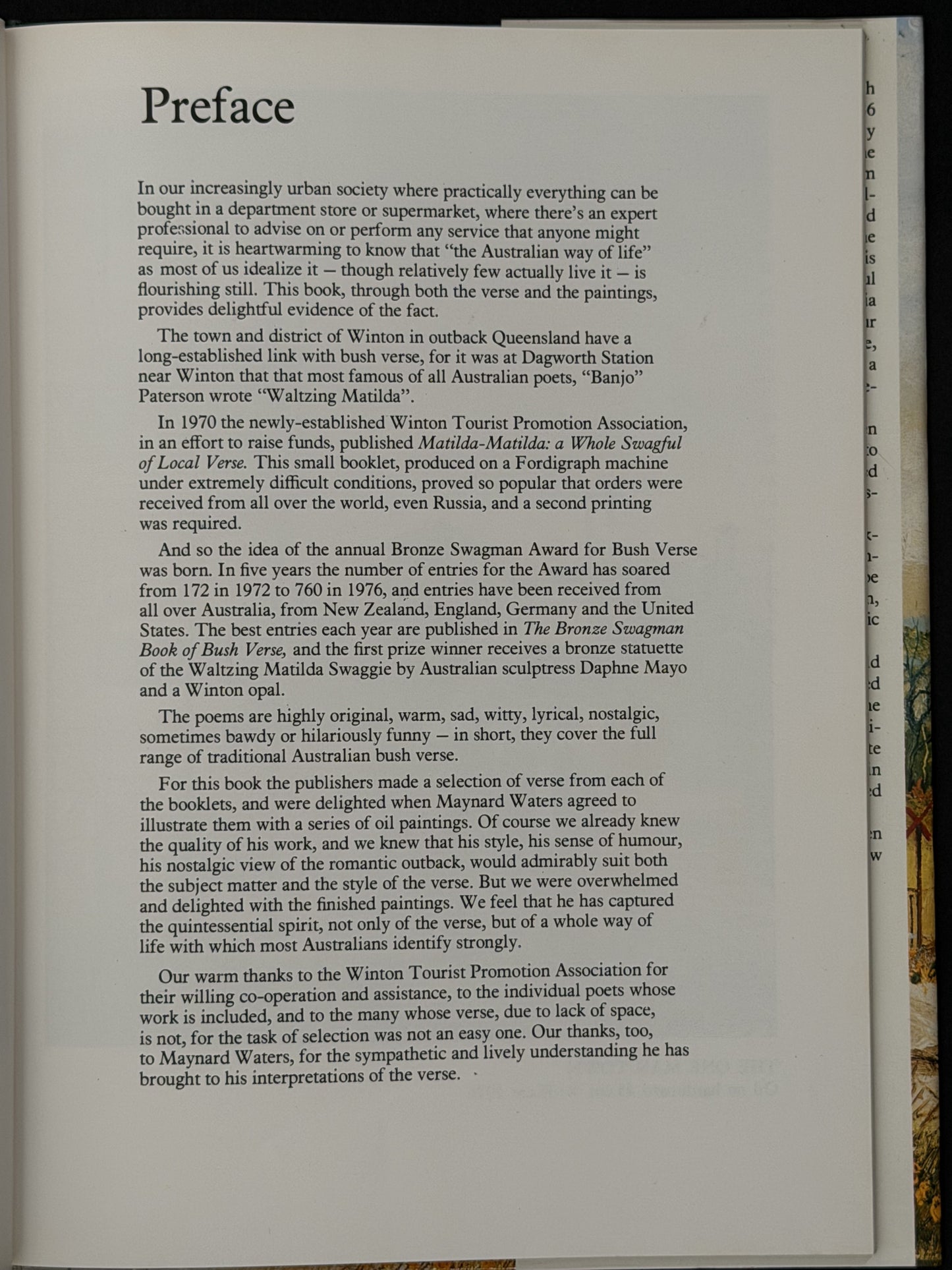 Australian Bush Verse by Maynard Waters