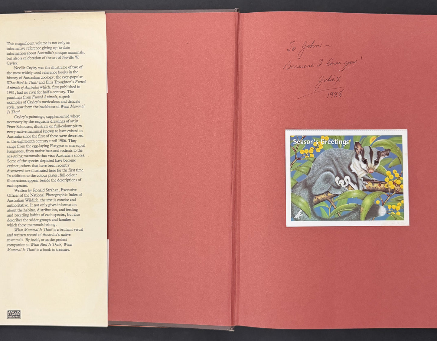 What Mammal is That? by Ronald Strahan, Neville William Cayley