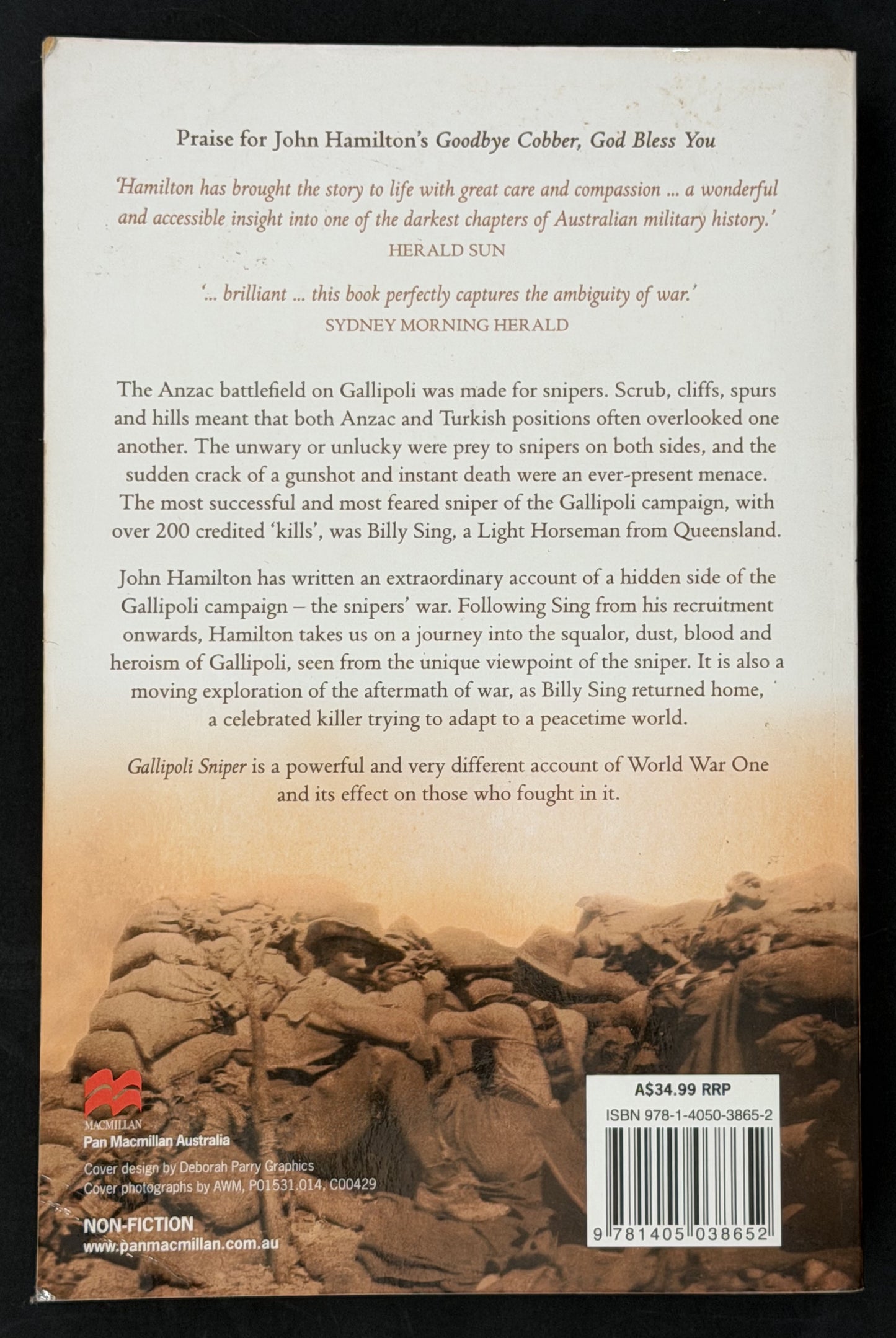 Gallipoli Sniper by John Hamilton
