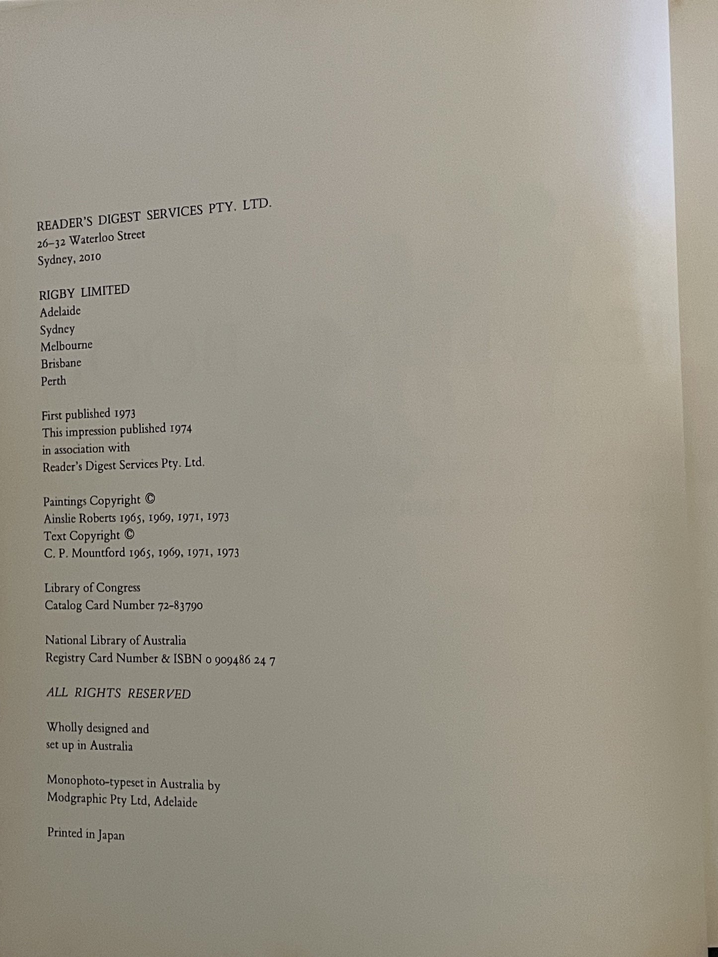 The Dreamtime Book by Charles Pearcy Mountford