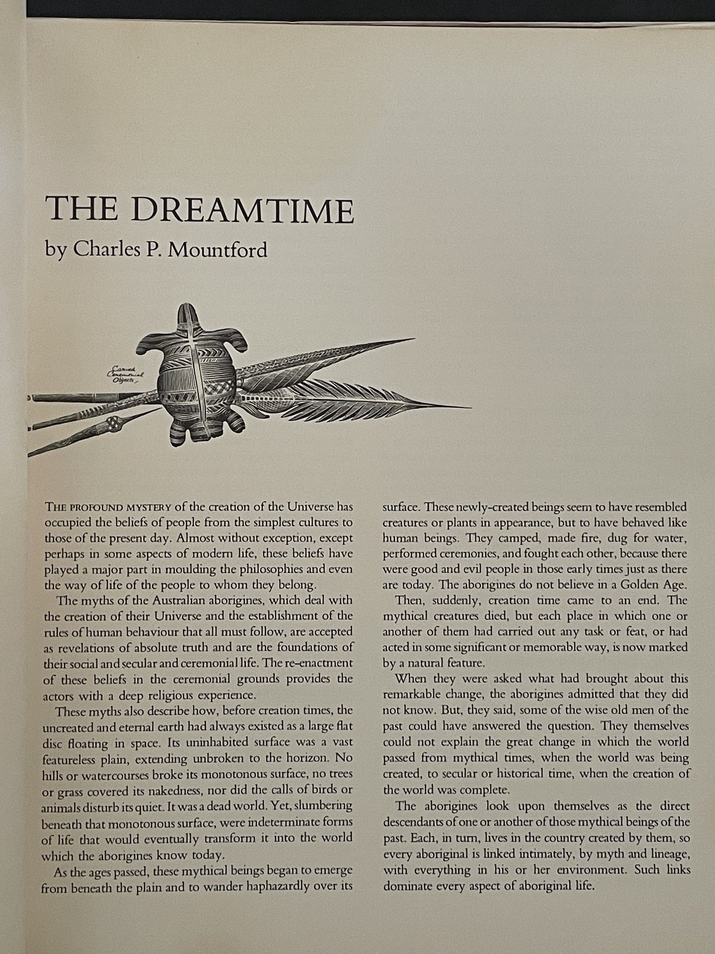 The Dreamtime Book by Charles Pearcy Mountford