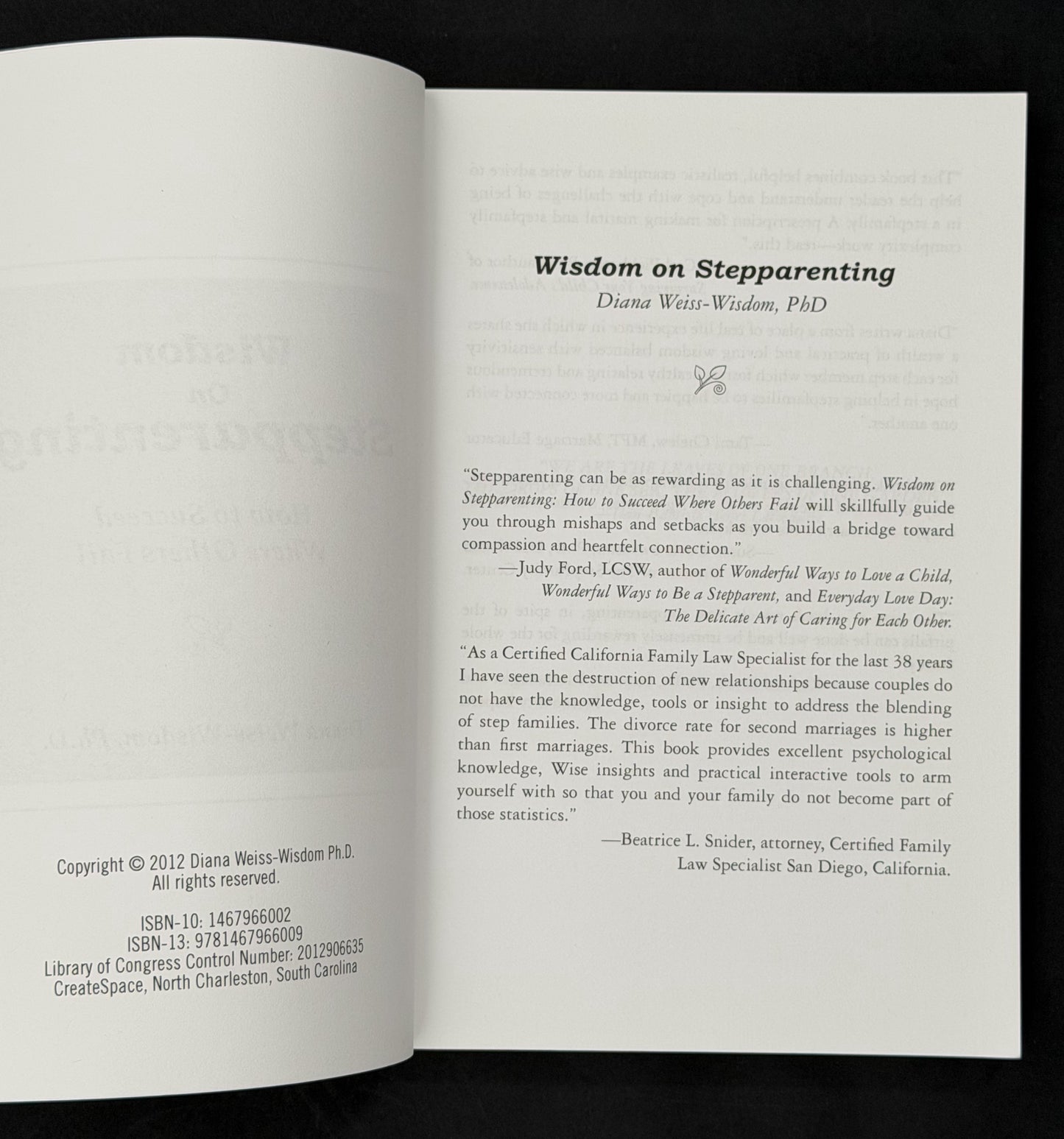 Wisdom on Step-Parenting by Diana Weiss-Wisdom