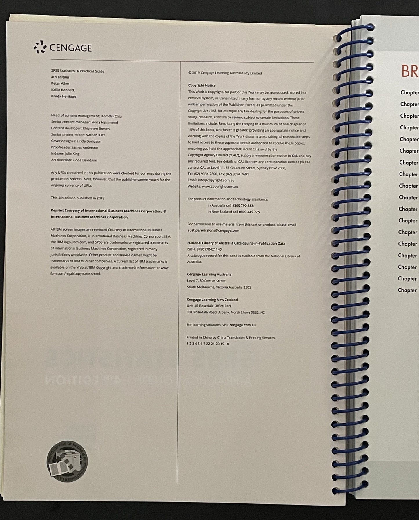 SPSS Statistics: A Practical Guide by Peter Allen, Kellie Bennett, Brody Heritage