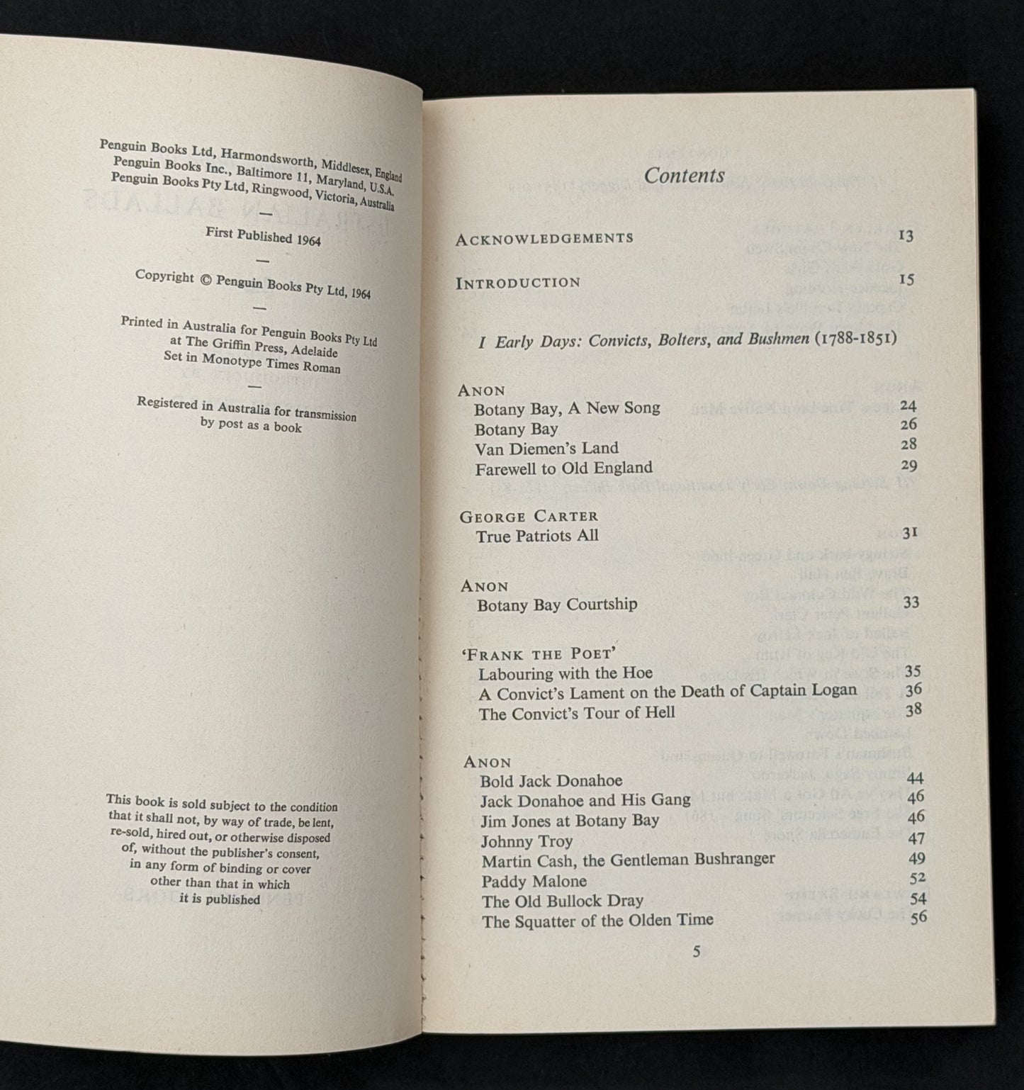 The Penguin Book of Australian Ballads by Russel Ward