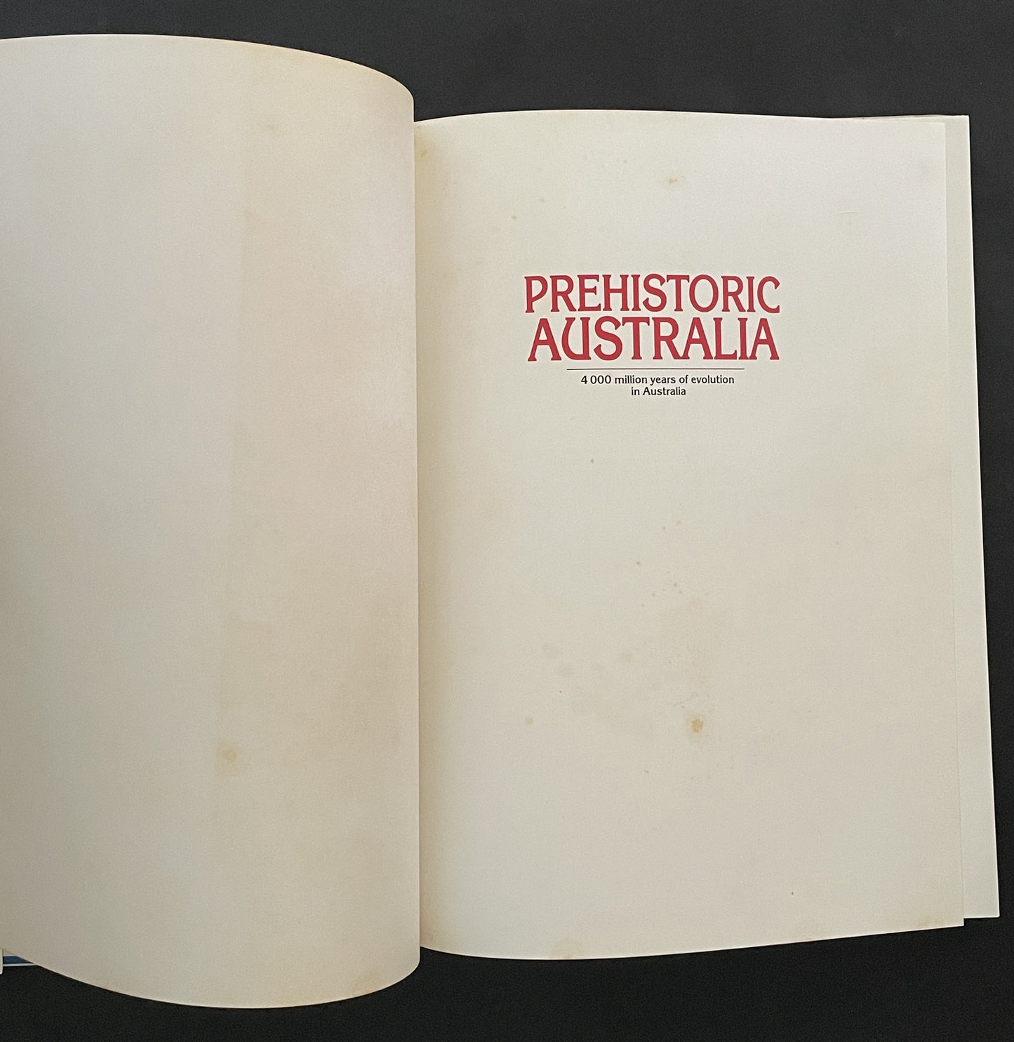 Prehistoric Australia by Brian Mackness