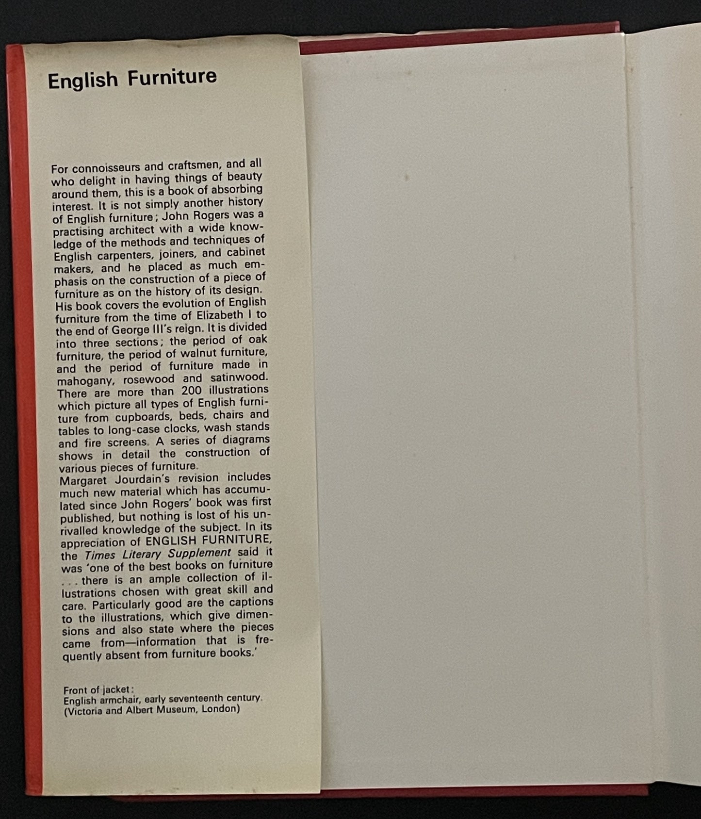 English Furniture by John C. Rogers, Revised and enlarged by Margaret Jourdain